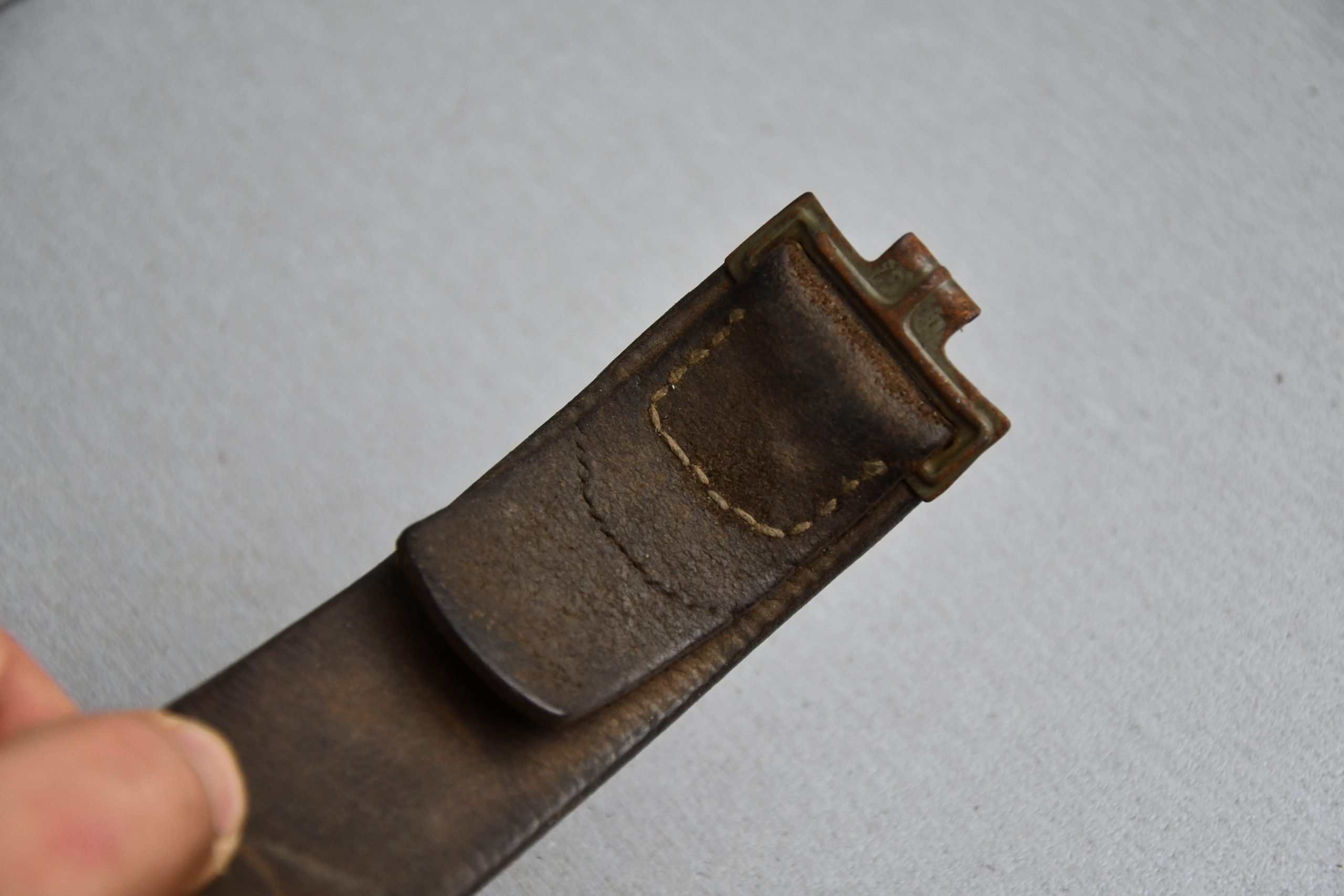 Wehrmacht leather equipment belt — image 5
