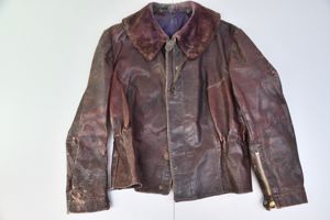 RARE Luftwaffe late-war 'Reich Defence' leather fighter pilot flight jacket