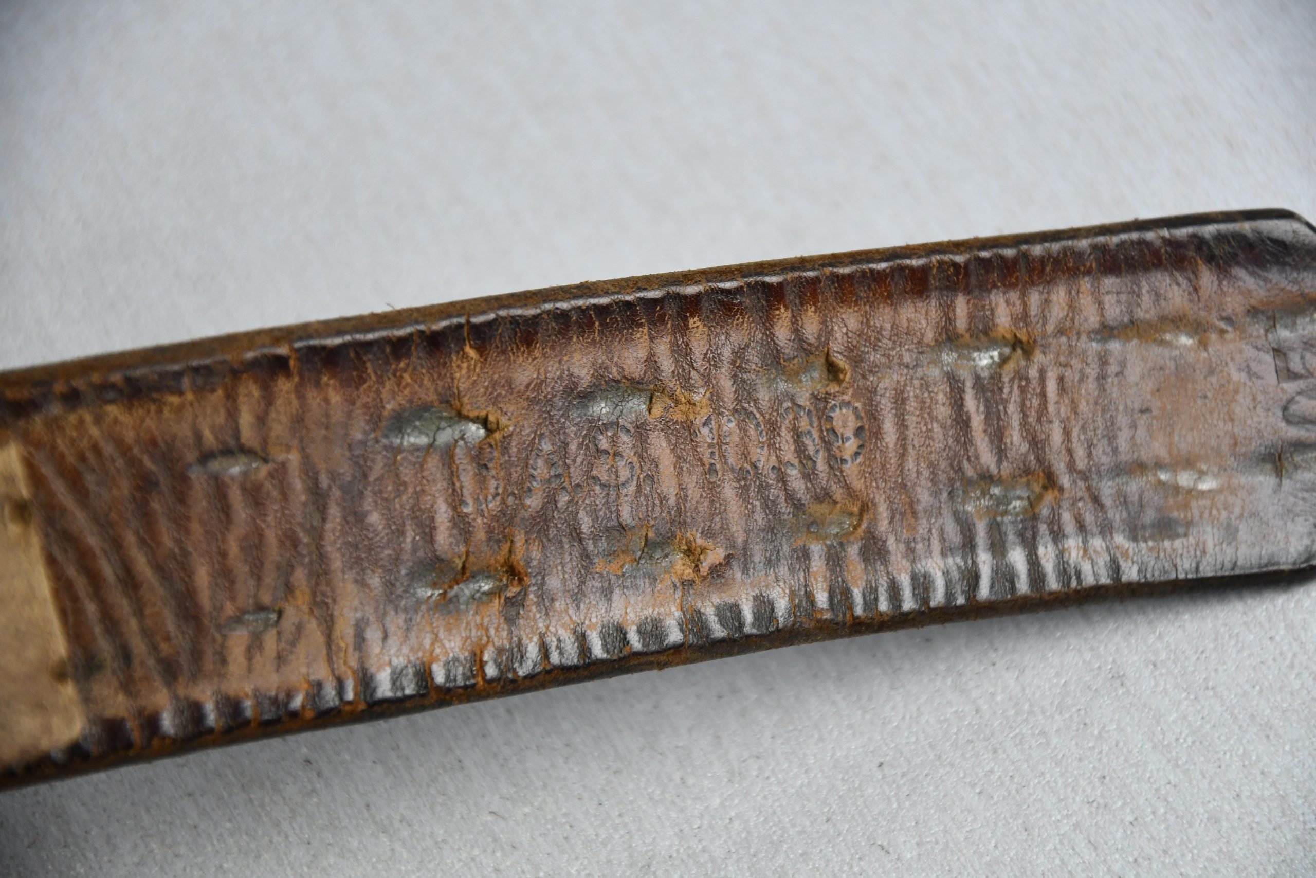 Wehrmacht leather equipment belt — image 5