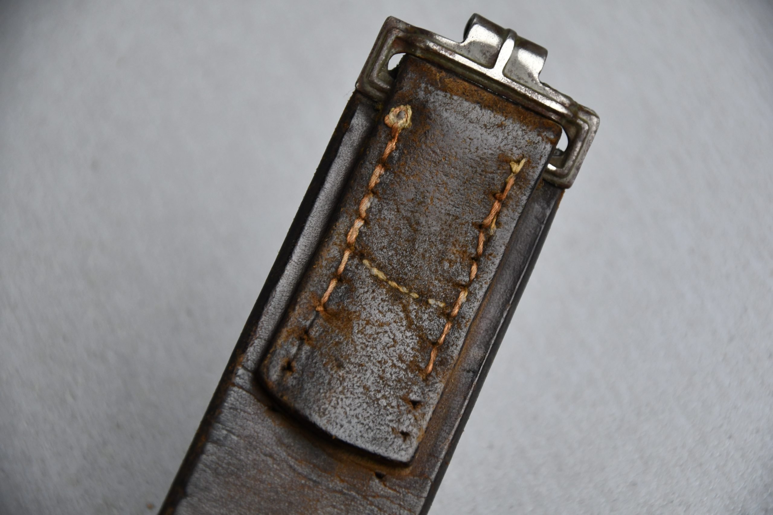Wehrmacht leather equipment belt — image 7