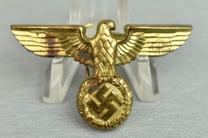 NSDAP visor cap eagle in aluminum by RZM M1/8 Ferdinand …
