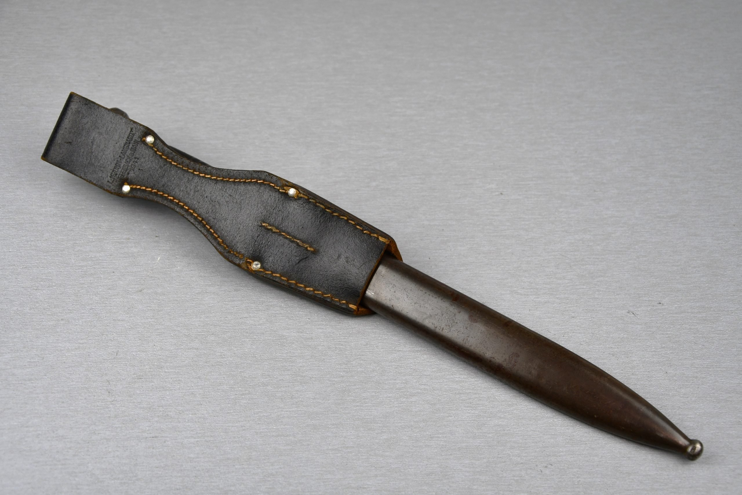 Matching Wehrmacht K98 bayonet by asw 1941 with frog — image 5