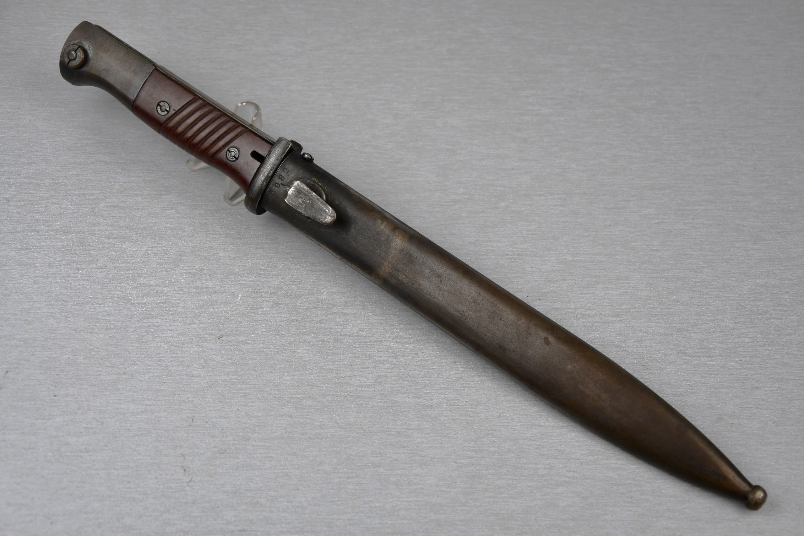 K98 bayonet with red bakelite grips by cof 1944 — image 14