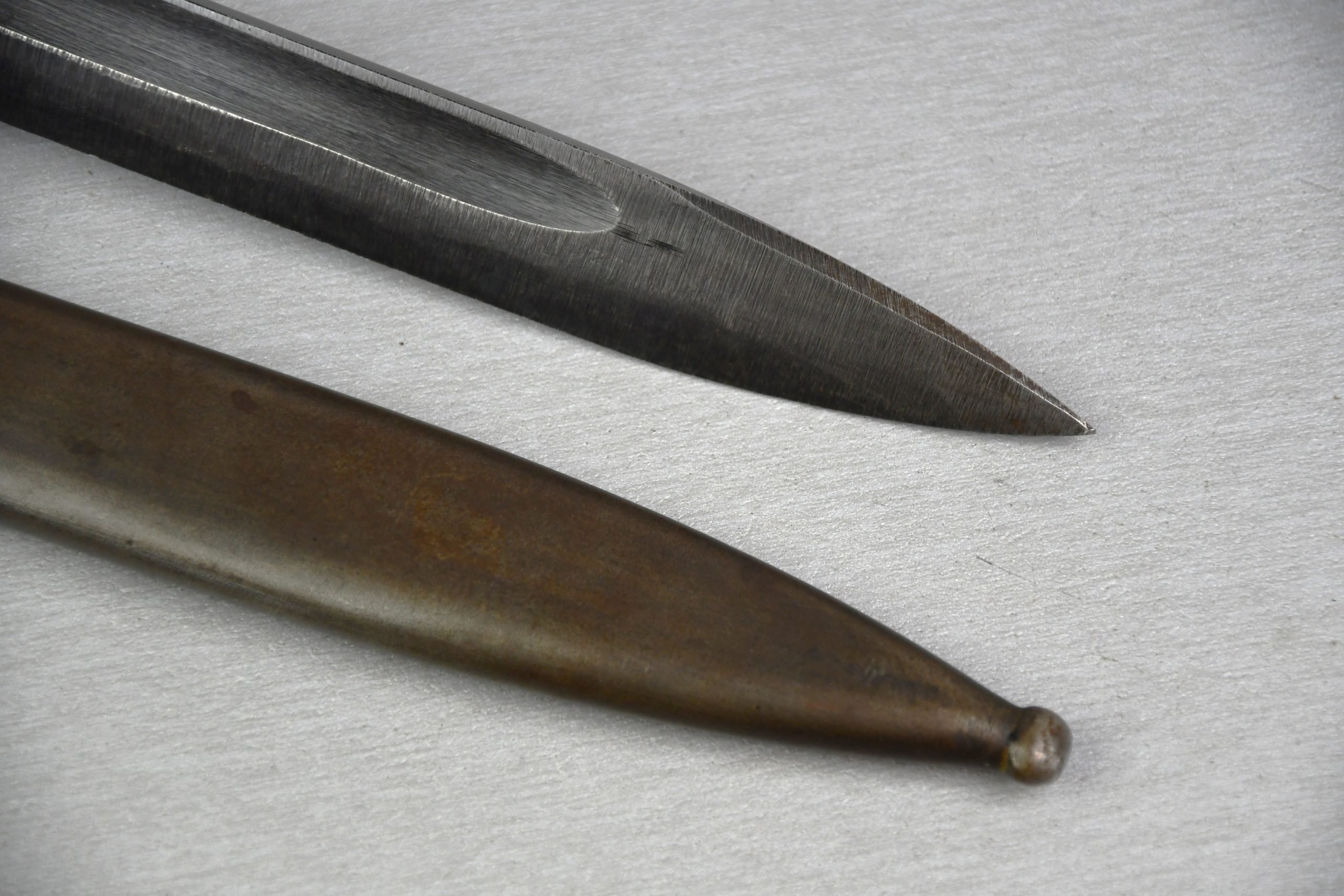 K98 bayonet with red bakelite grips by cof 1944 — image 4