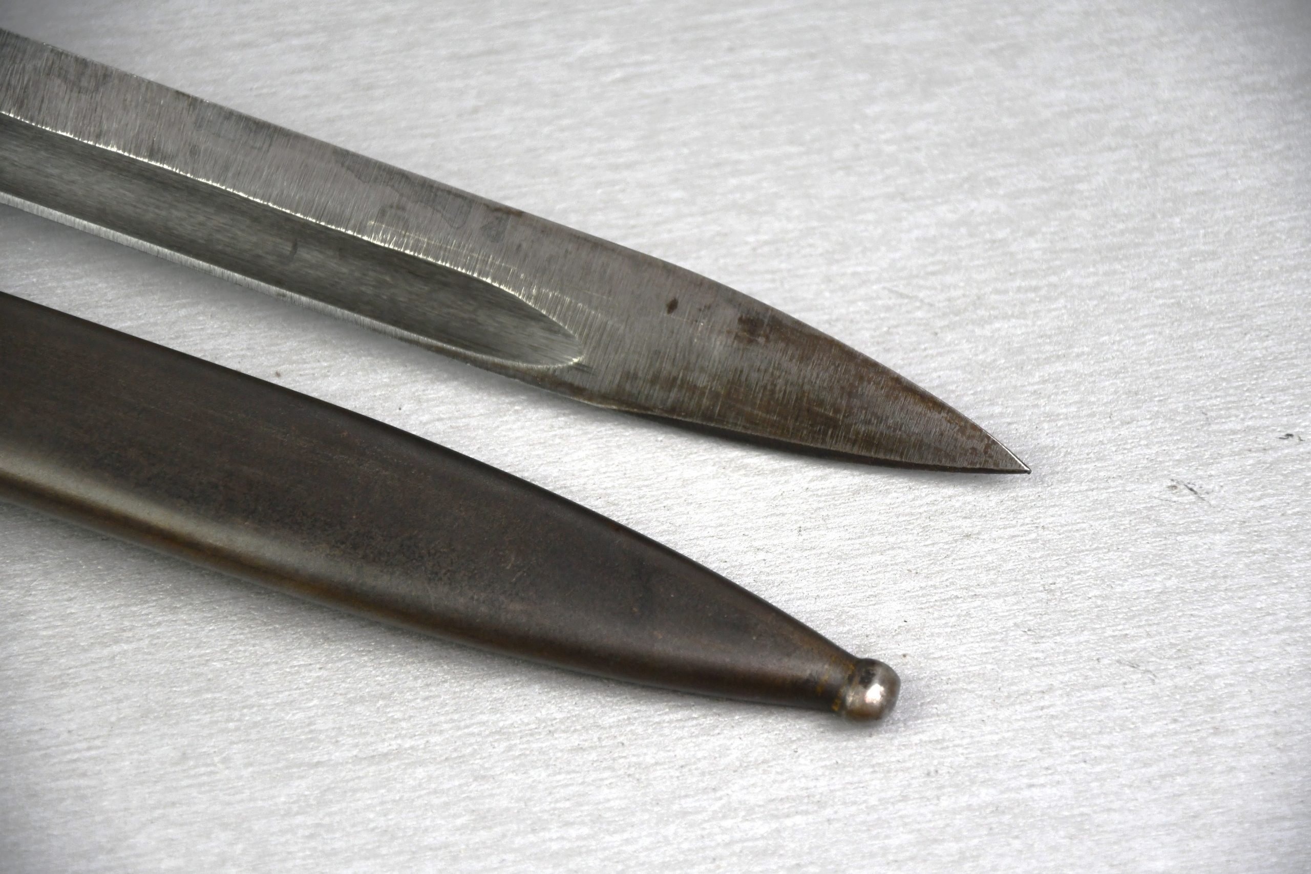 K98 bayonet with red bakelite grips by cof 1944 — image 8