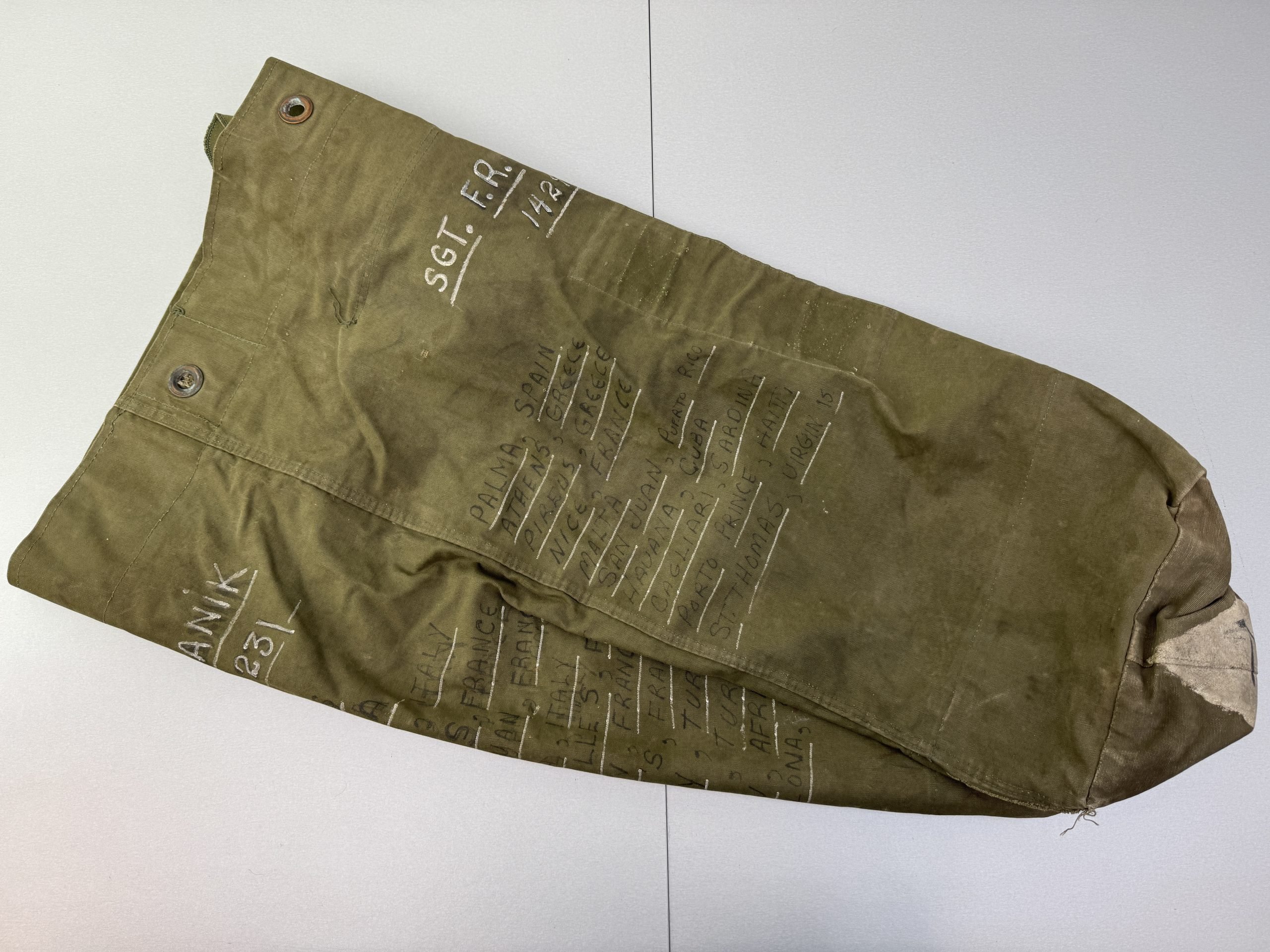 WW2 USA 'souvenir' kit bag Europe, Afrika — image 4