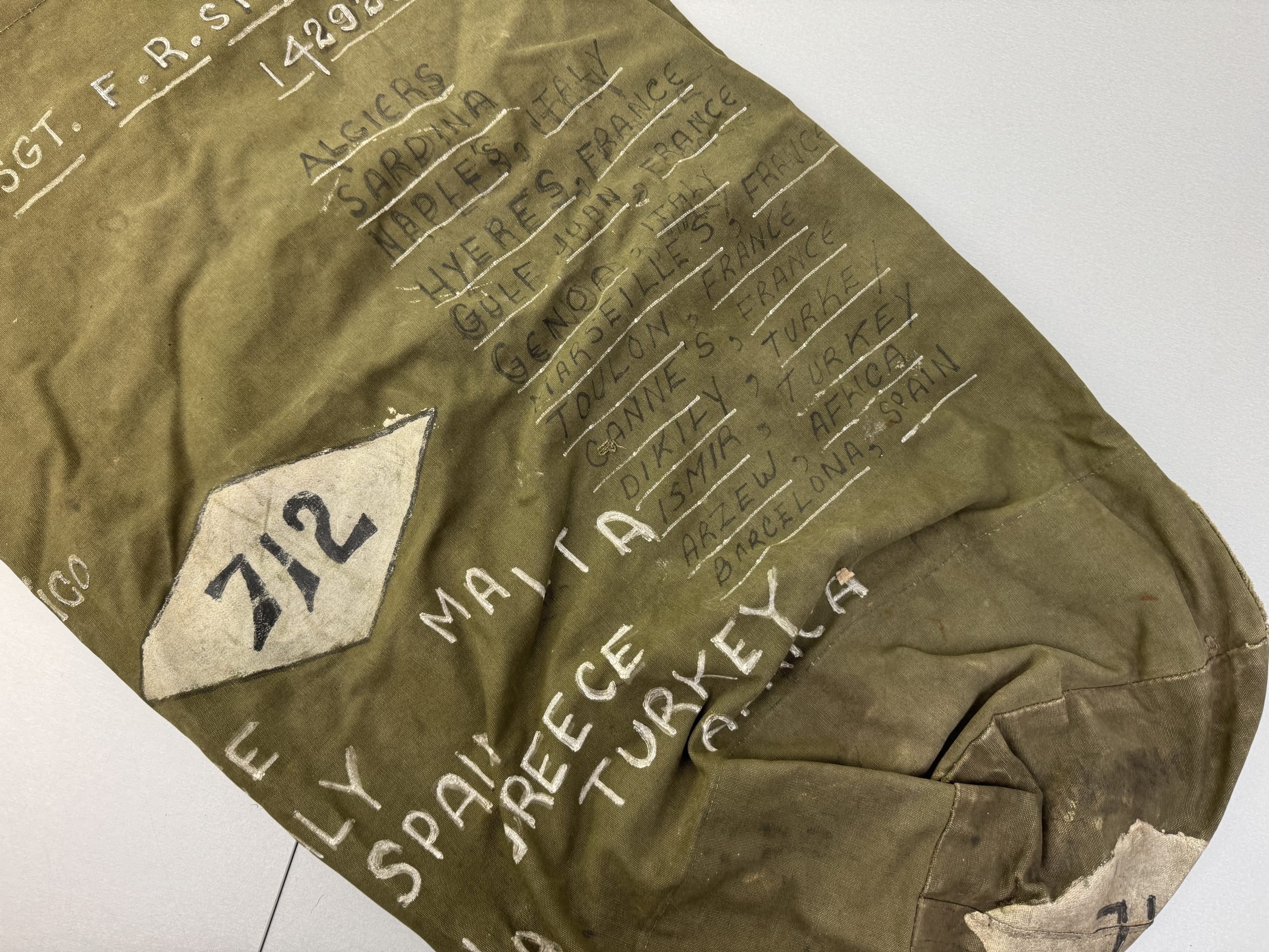 WW2 USA 'souvenir' kit bag Europe, Afrika — image 6