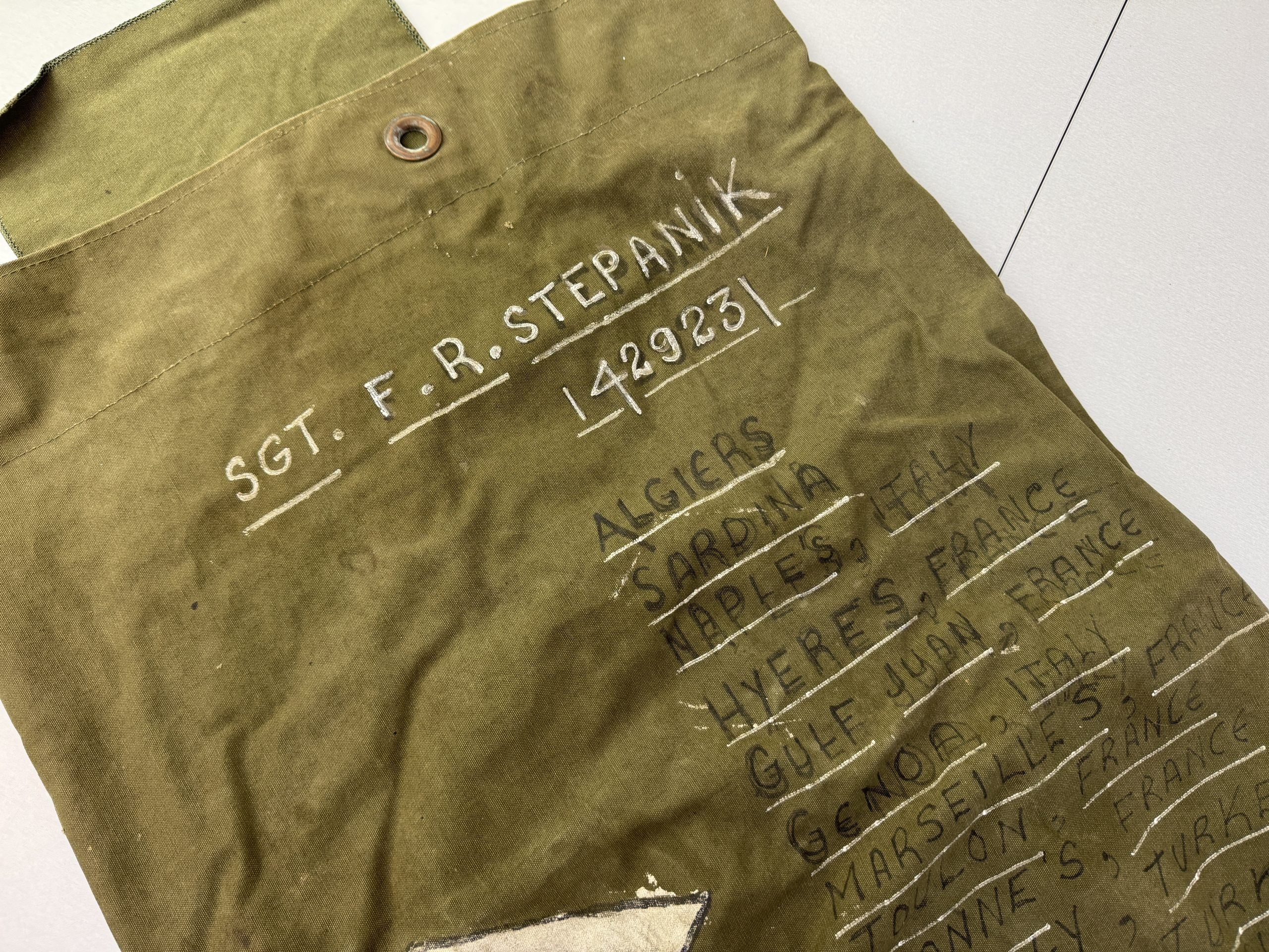 WW2 USA 'souvenir' kit bag Europe, Afrika — image 7