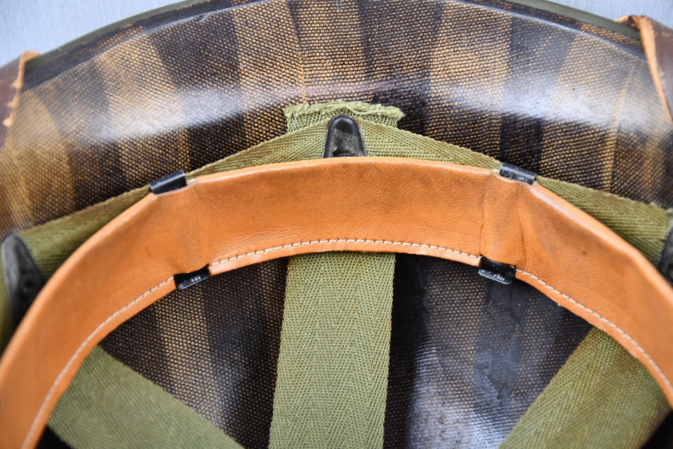 US M1 steel fixed bail helmet by 'Schleuter' with liner by Firestone — image 11