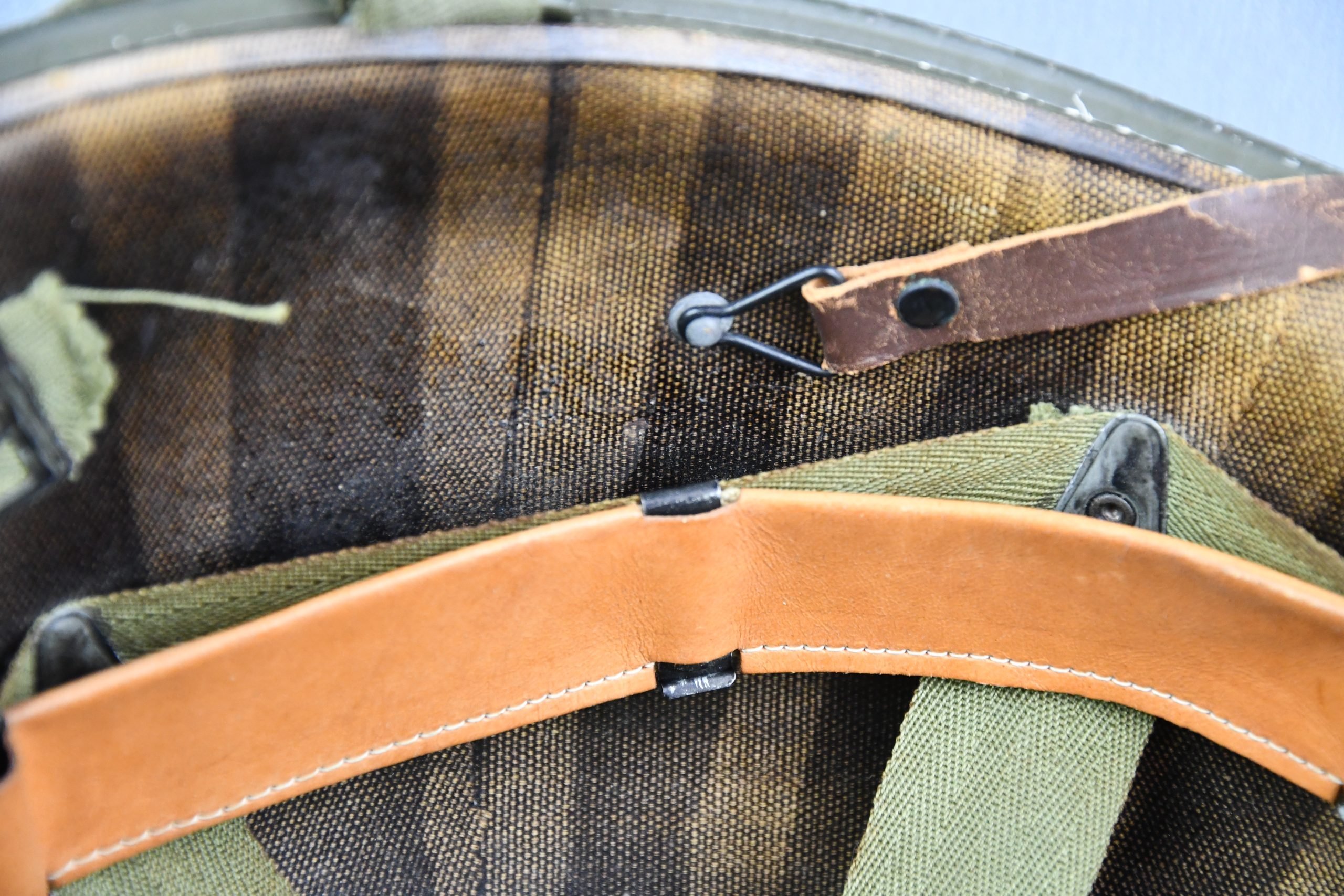 US M1 steel fixed bail helmet by 'Schleuter' with liner by Firestone — image 12