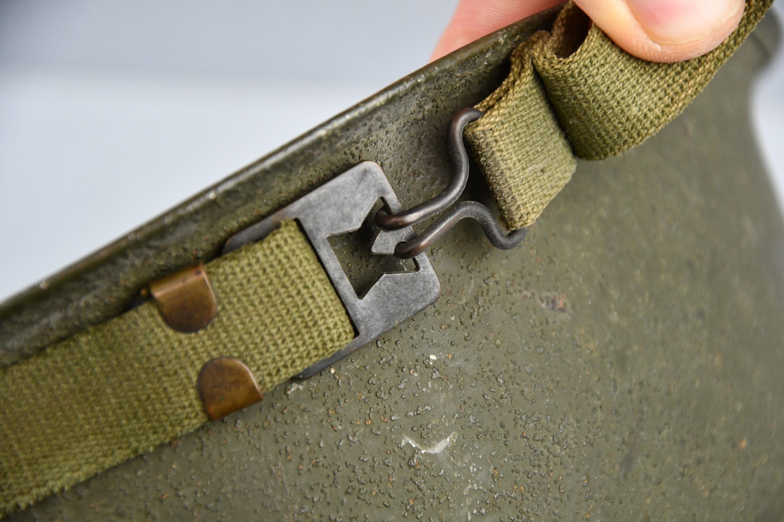 US M1 steel fixed bail helmet by 'Schleuter' with liner by Firestone — image 20