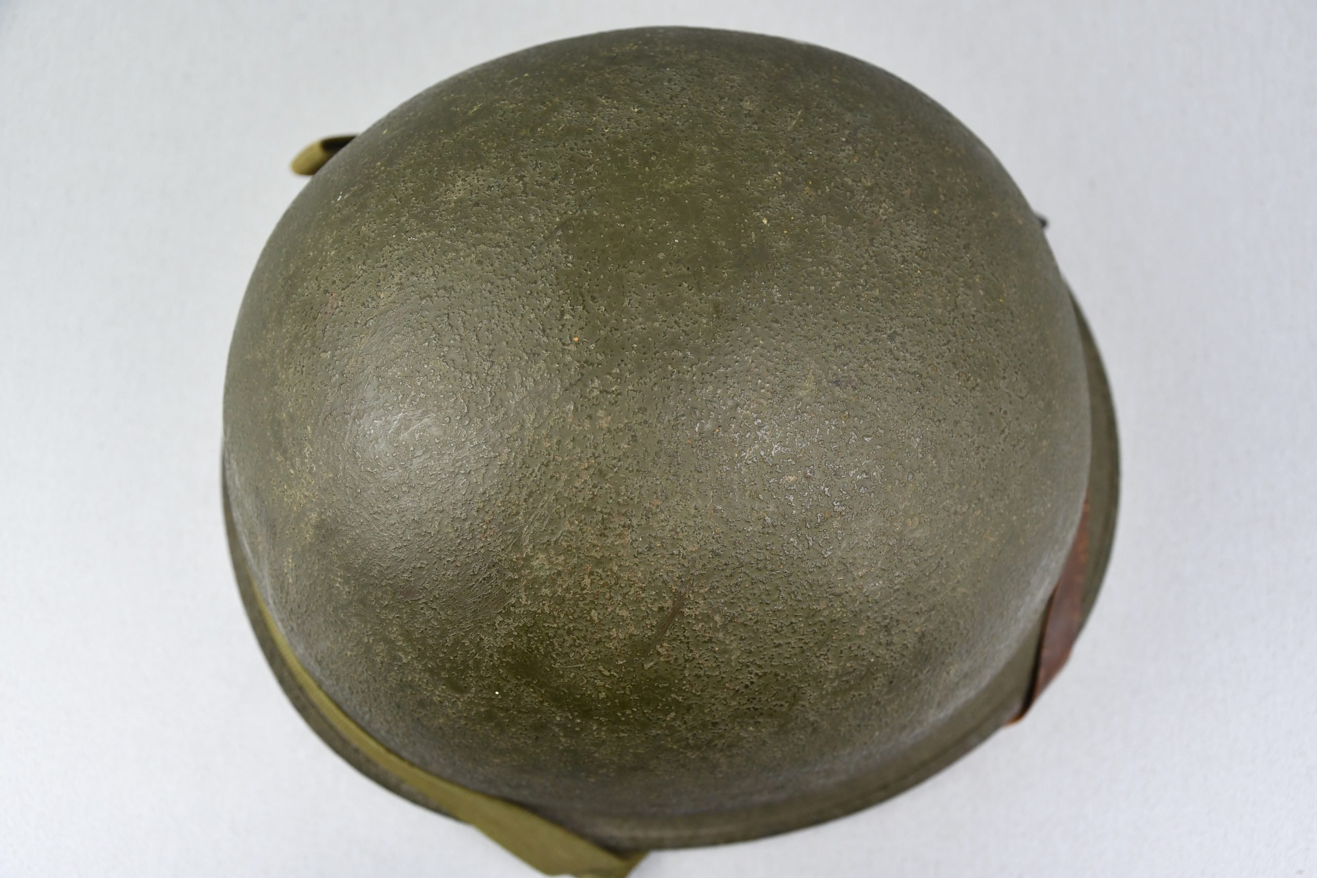 US M1 steel fixed bail helmet by 'Schleuter' with liner by Firestone — image 6
