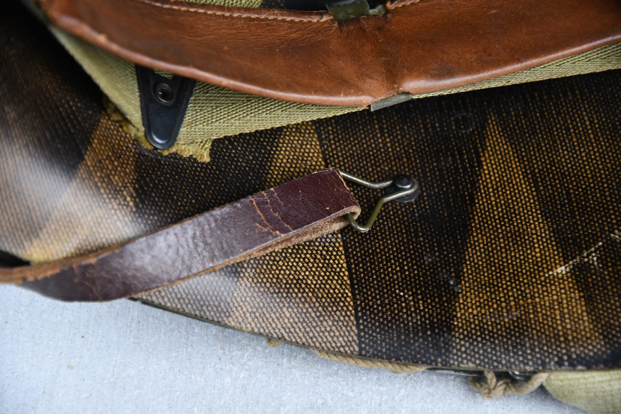 US WW2 M1 fixed bale steel helmet with liner by CAPAC — image 11