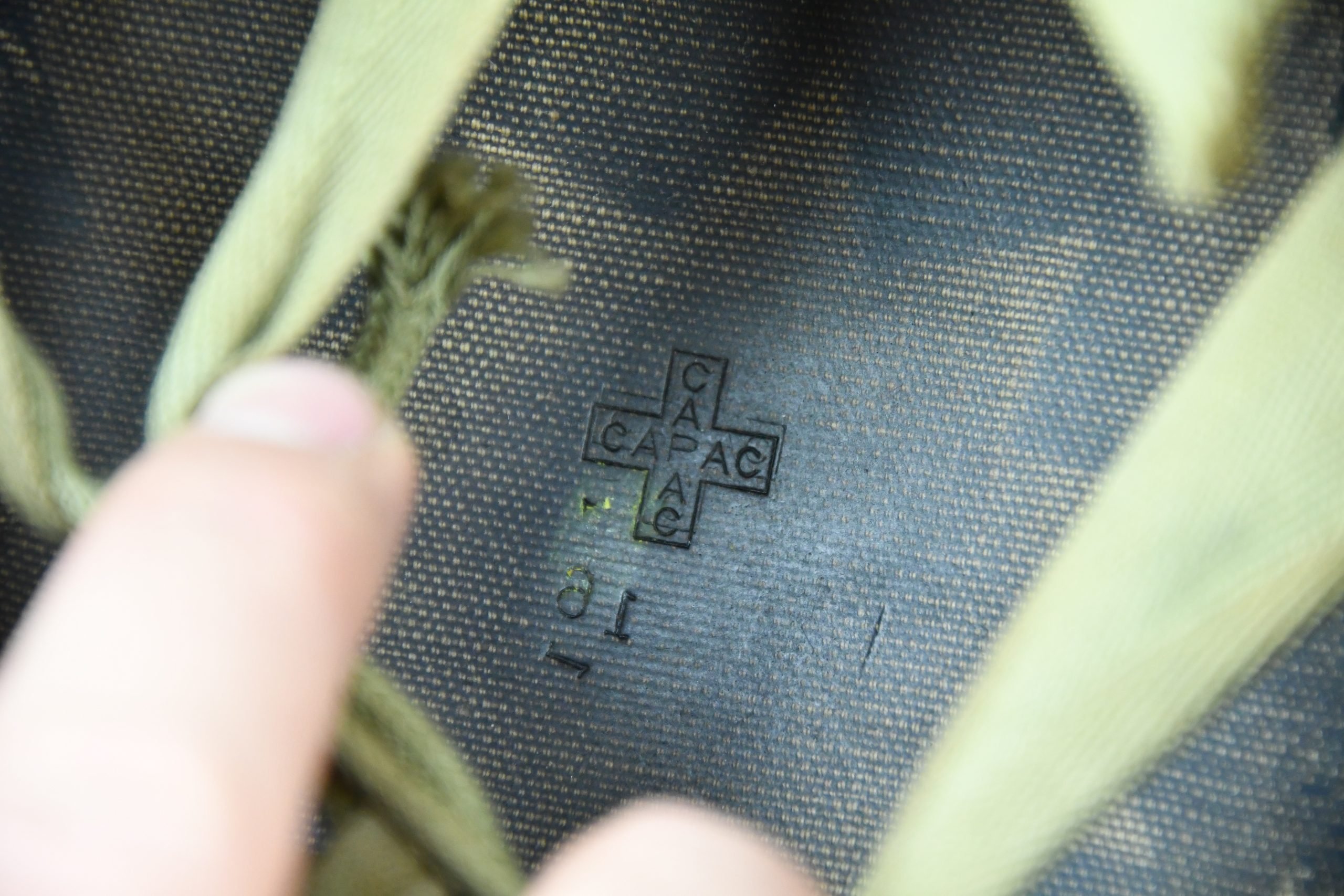 US WW2 M1 fixed bale steel helmet with liner by CAPAC — image 14