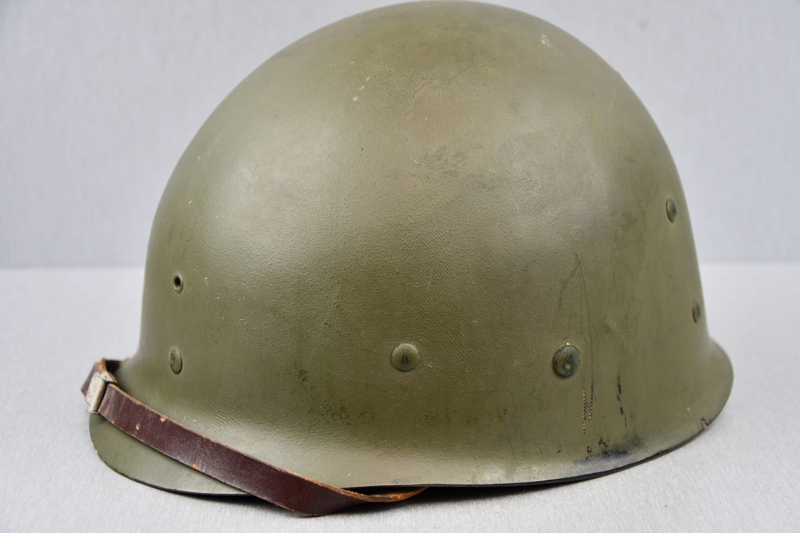 US WW2 M1 fixed bale steel helmet with liner by CAPAC — image 15