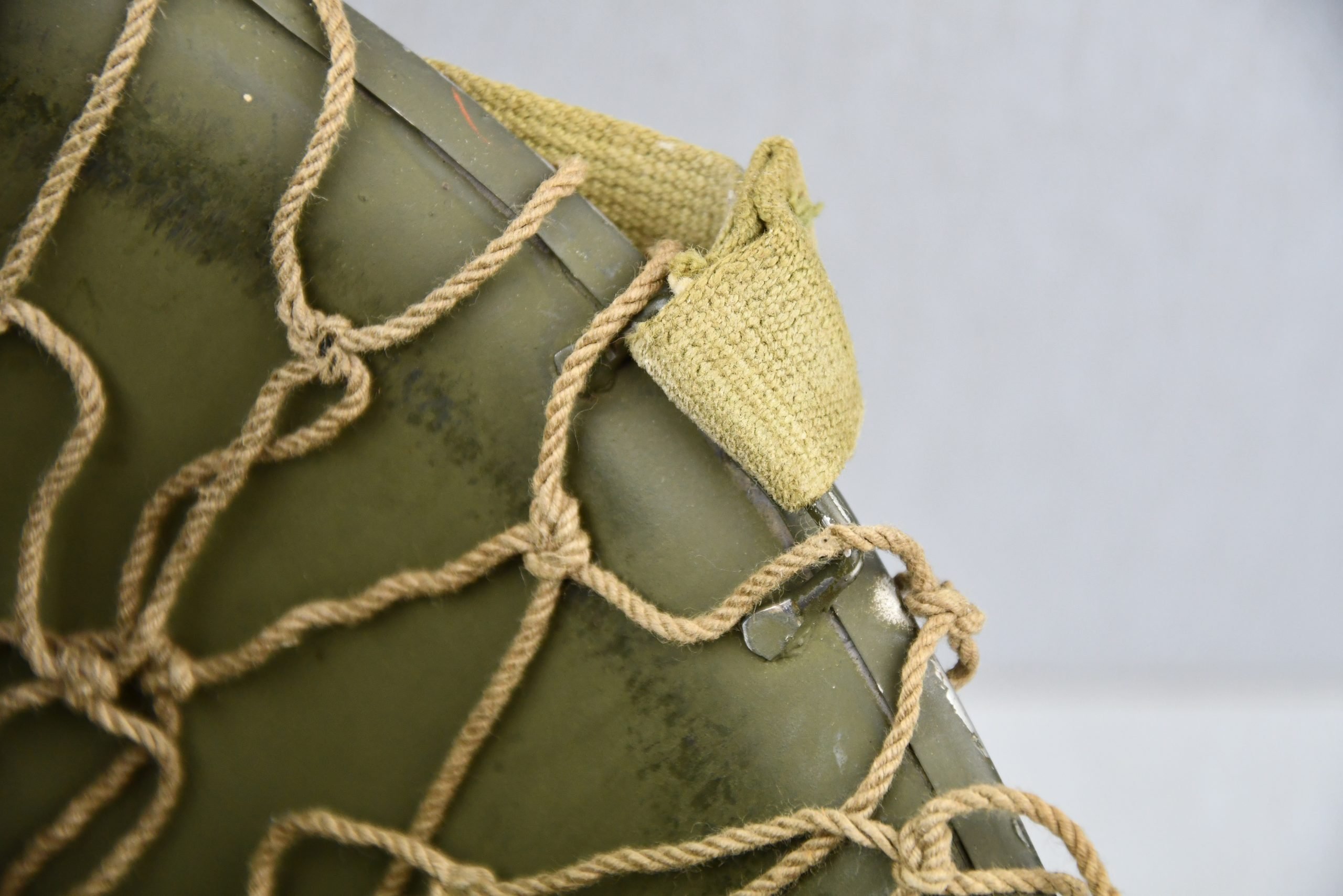 US WW2 M1 fixed bale steel helmet with liner by CAPAC — image 20