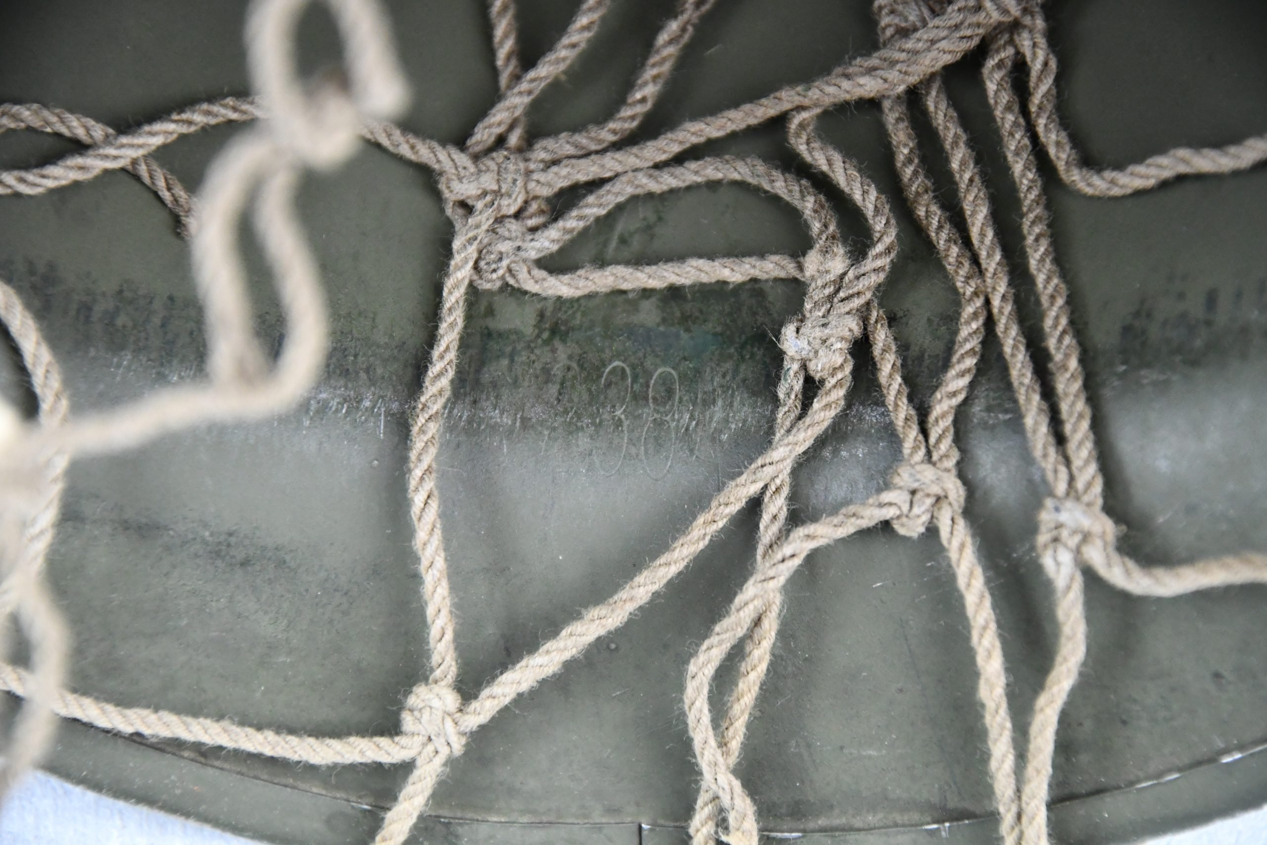 US WW2 M1 fixed bale steel helmet with liner by CAPAC — image 22