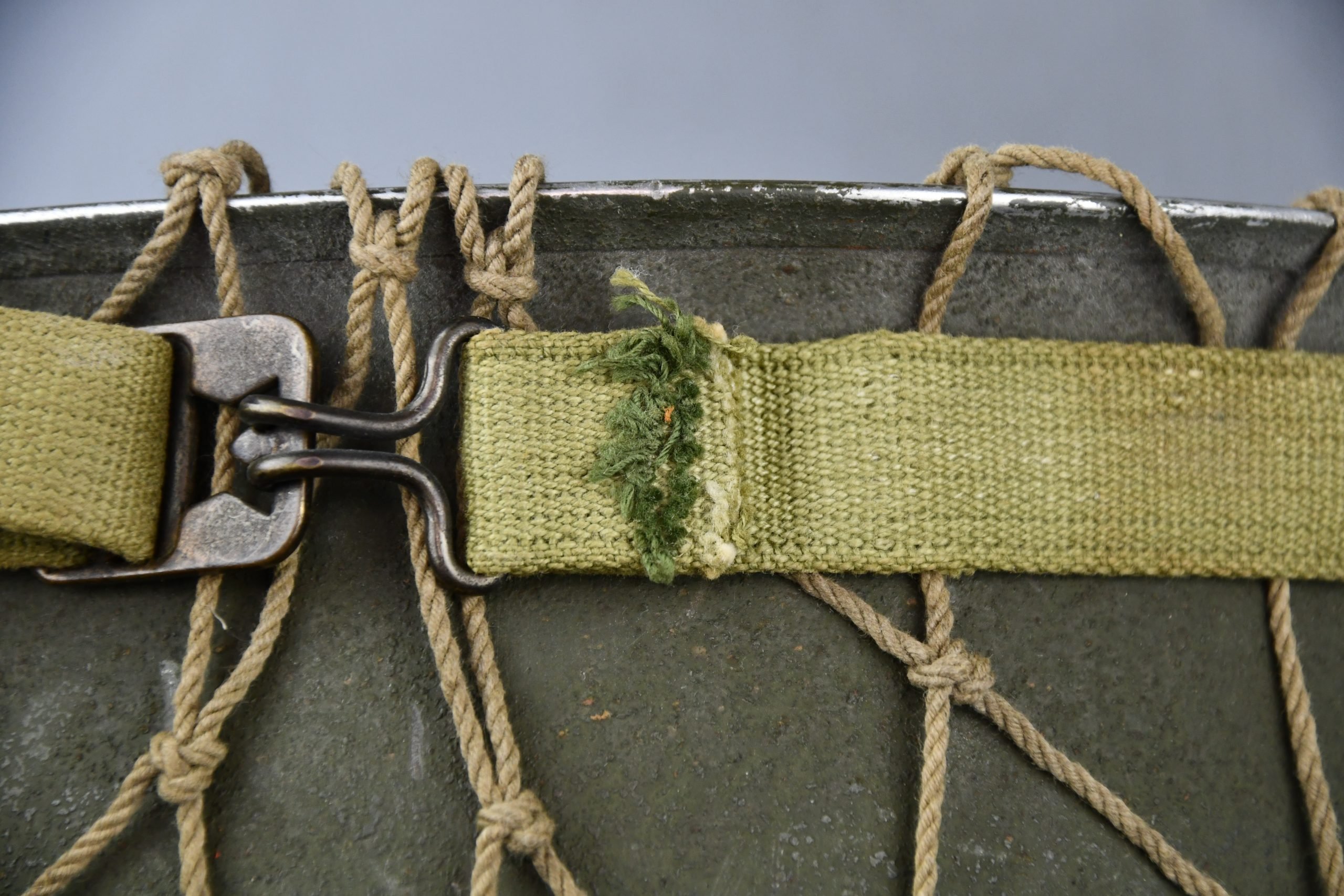 US WW2 M1 fixed bale steel helmet with liner by CAPAC — image 23