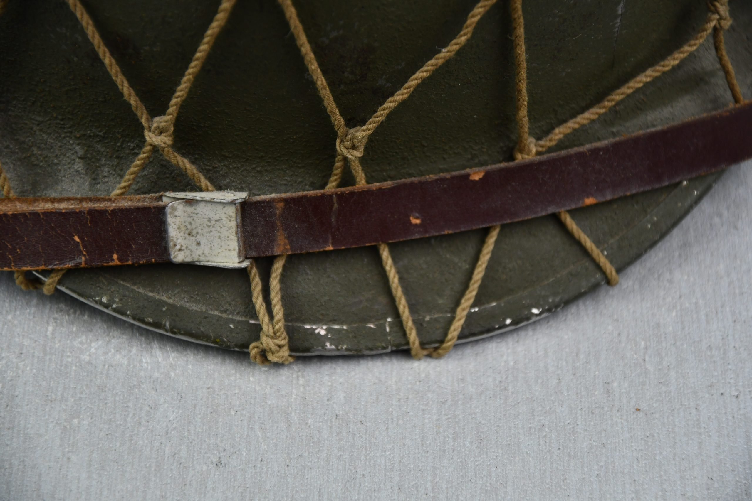 US WW2 M1 fixed bale steel helmet with liner by CAPAC — image 6