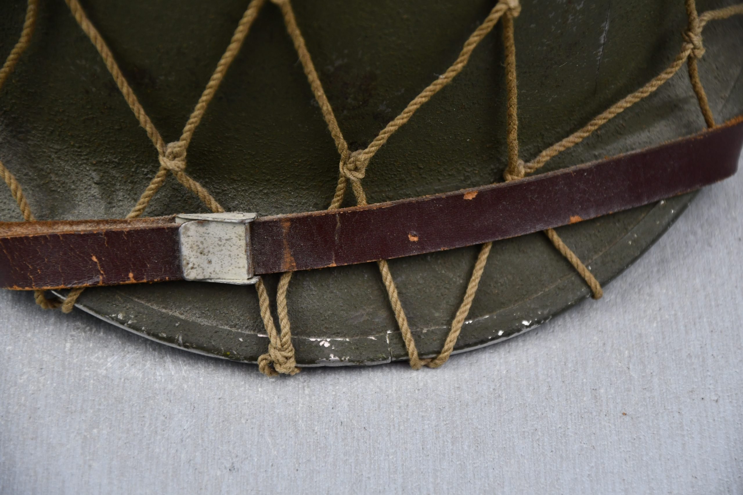 US WW2 M1 fixed bale steel helmet with liner by CAPAC — image 7