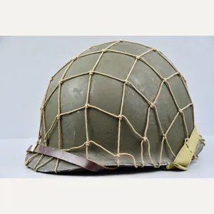 US WW2 M1 fixed bale steel helmet with liner by …