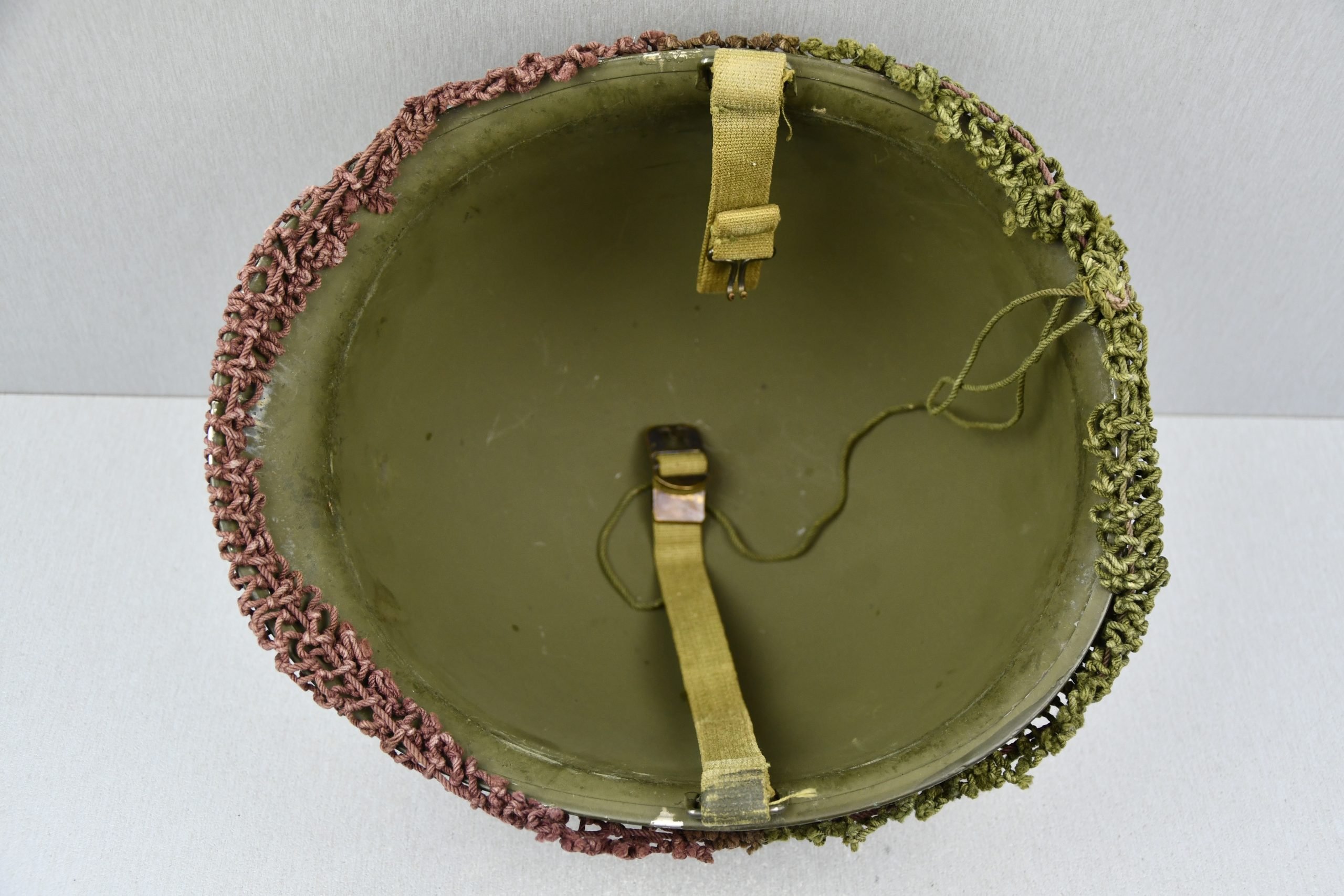 MINT US WW2 M1 fixed bale steel helmet with early Inland liner — image 19