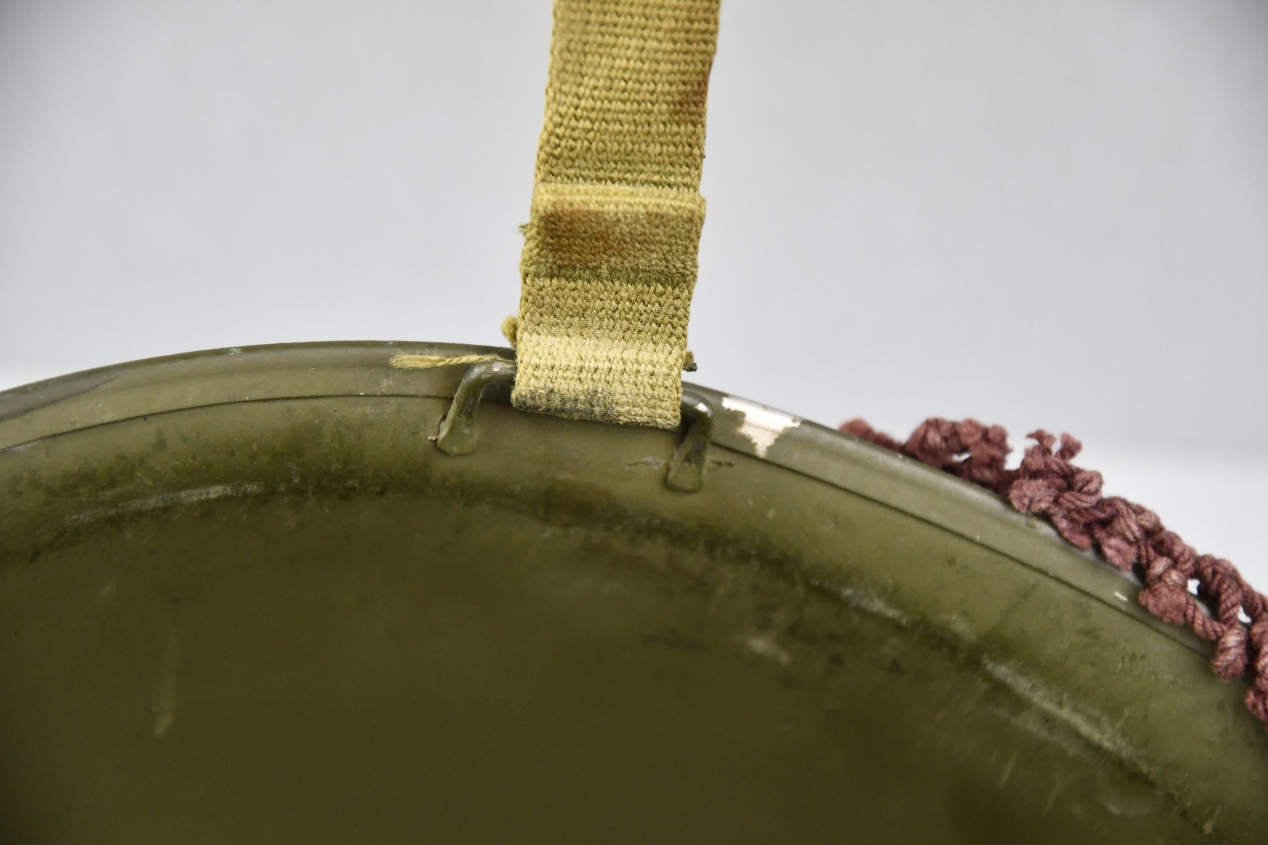 MINT US WW2 M1 fixed bale steel helmet with early Inland liner — image 23