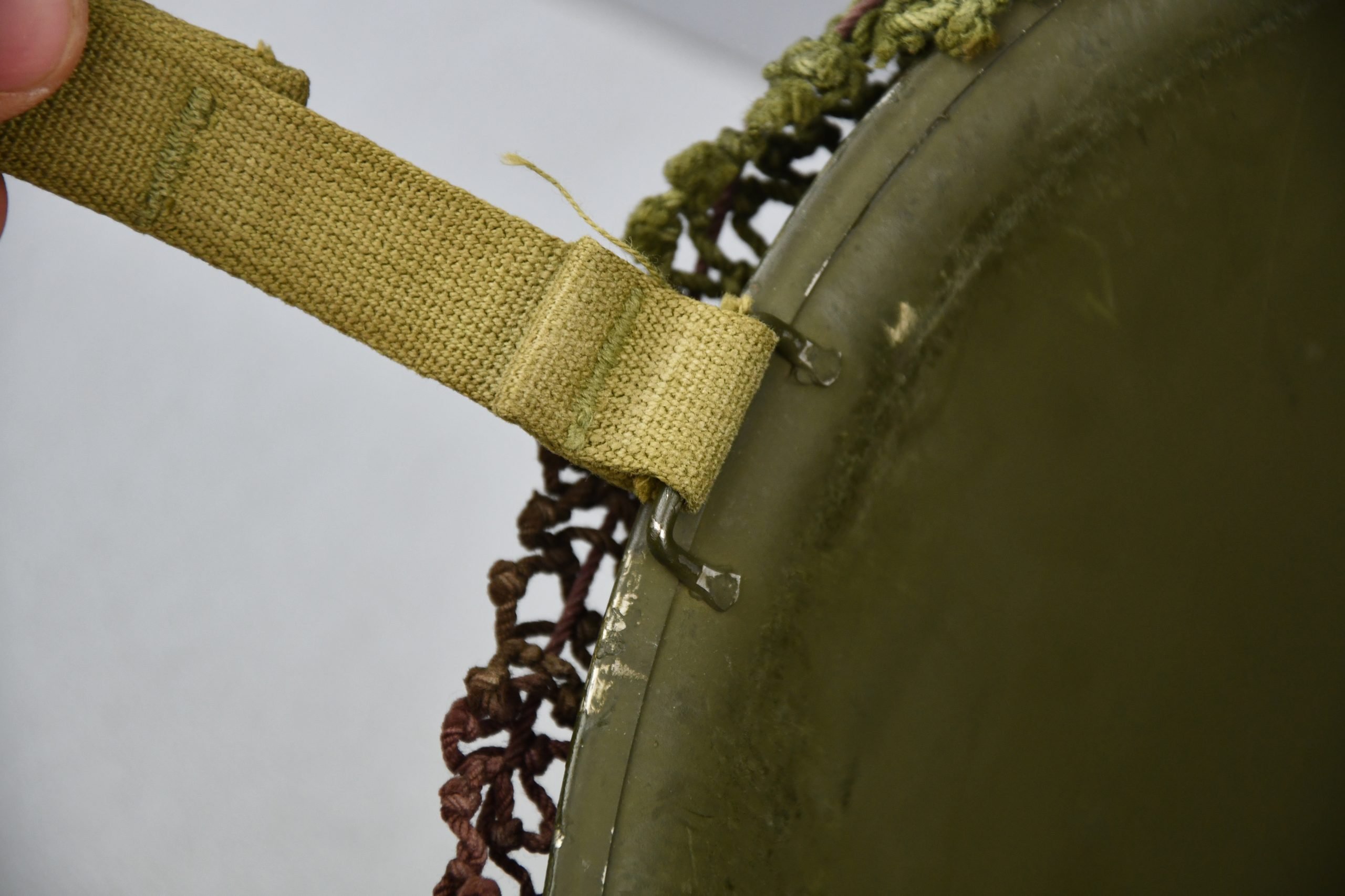 MINT US WW2 M1 fixed bale steel helmet with early Inland liner — image 26