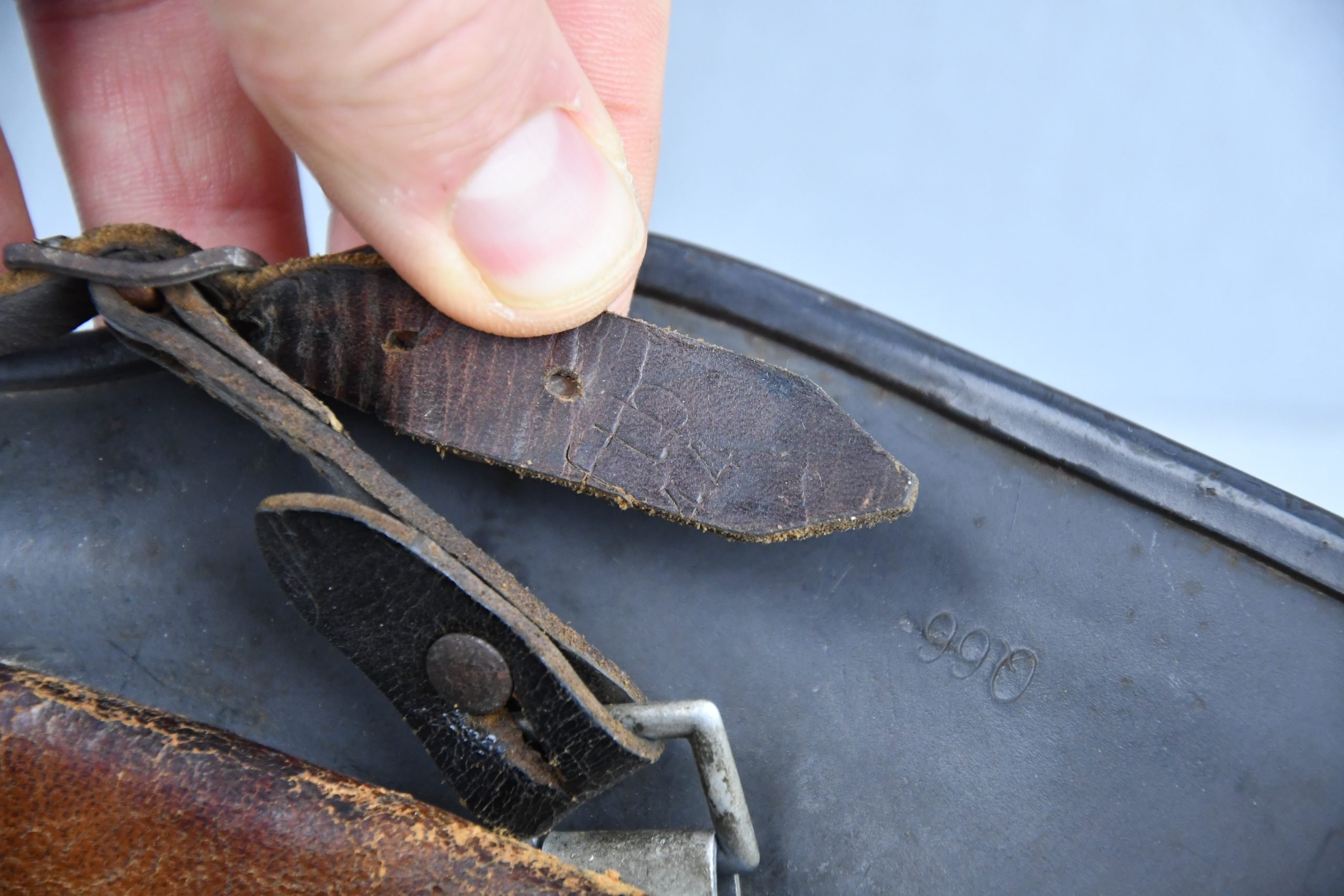 M35 Luftwaffe ex-double decal steel helmet Q66 1939 — image 13