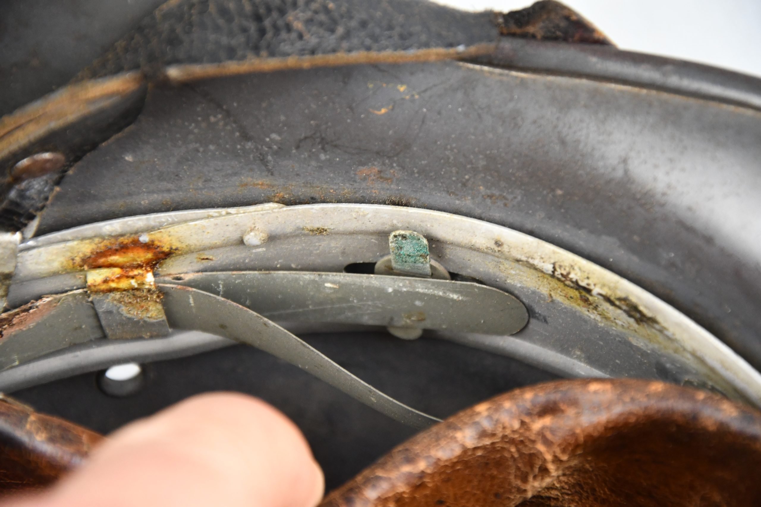 M35 Luftwaffe ex-double decal steel helmet Q66 1939 — image 19