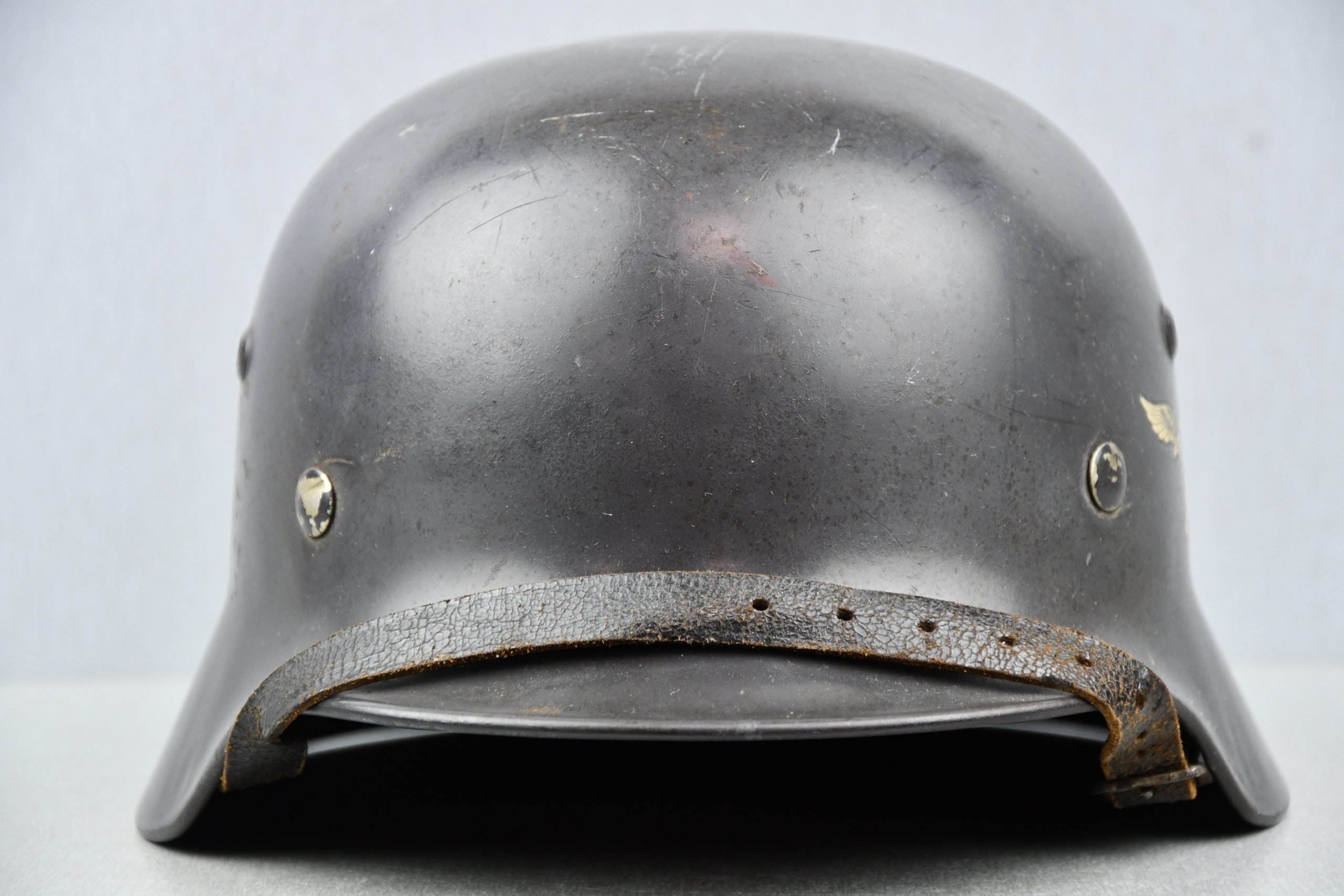 M35 Luftwaffe ex-double decal steel helmet Q66 1939 — image 3