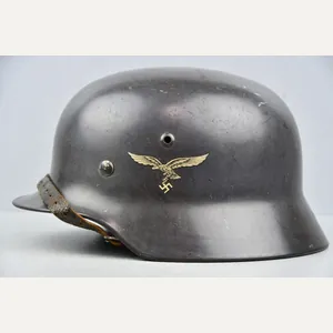 M35 Luftwaffe ex-double decal steel helmet Q66 1939
