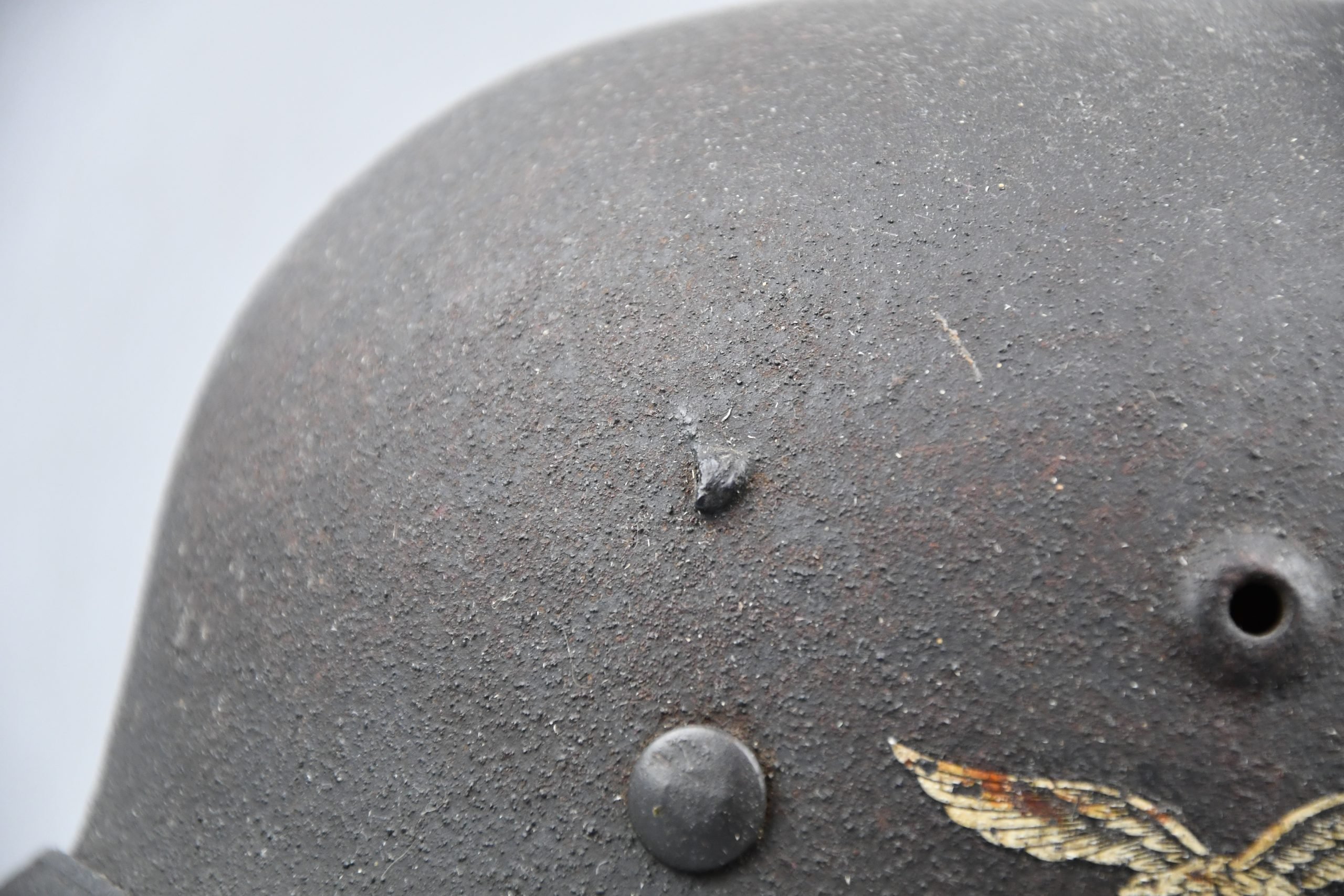 M40 Luftwaffe single decal steel helmet hkp64 — image 3