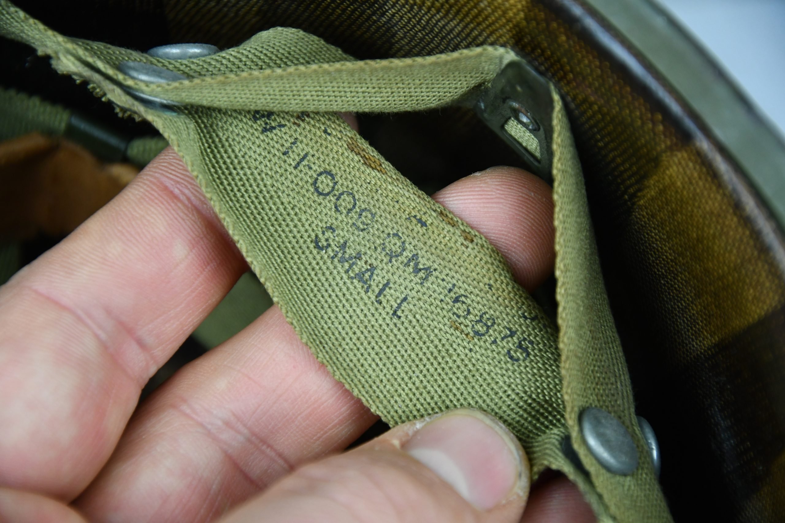 US WW2 M1-C paratrooper helmet with Westinghouse liner — image 13