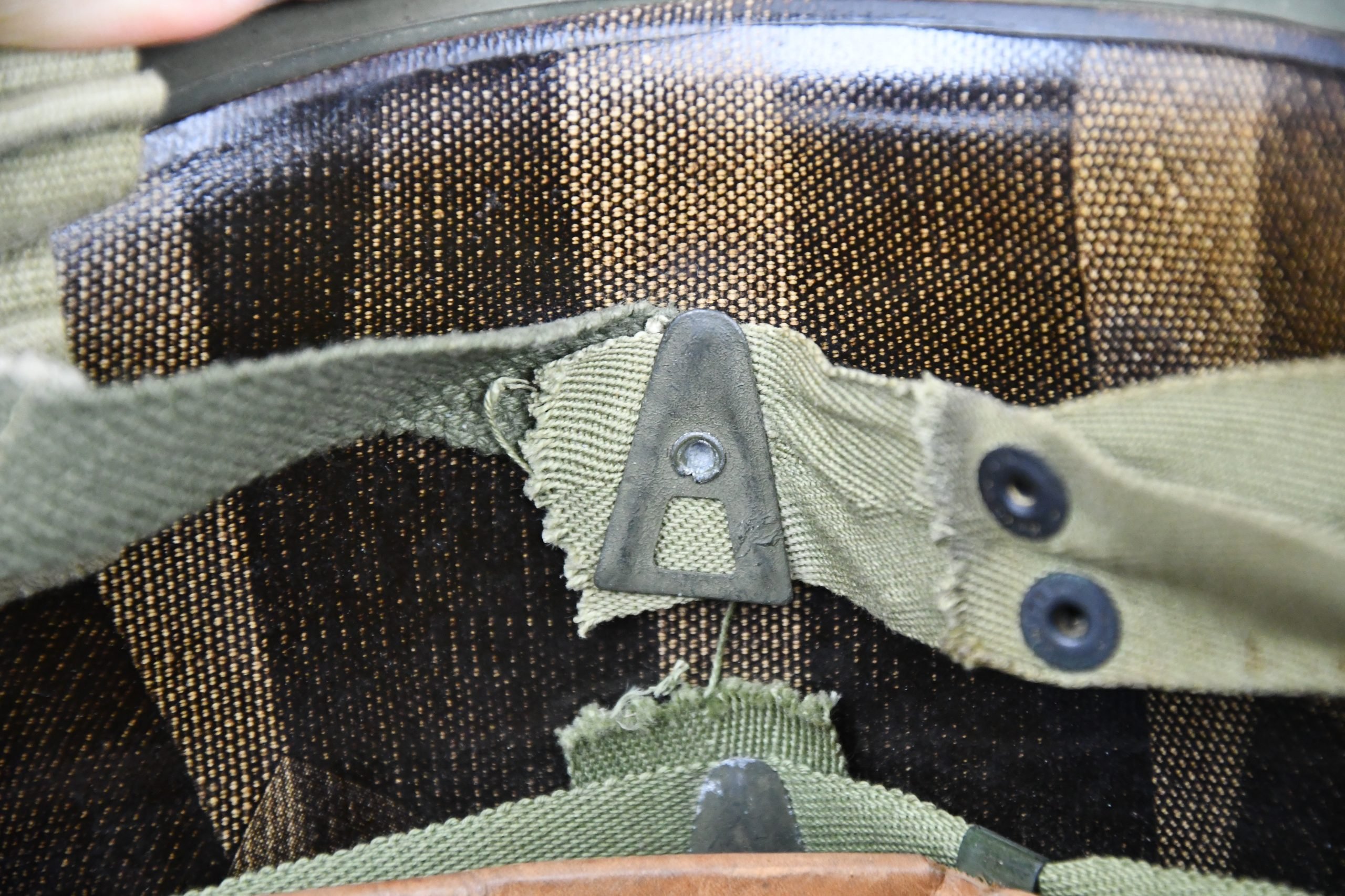 US WW2 M1-C paratrooper helmet with Westinghouse liner — image 16