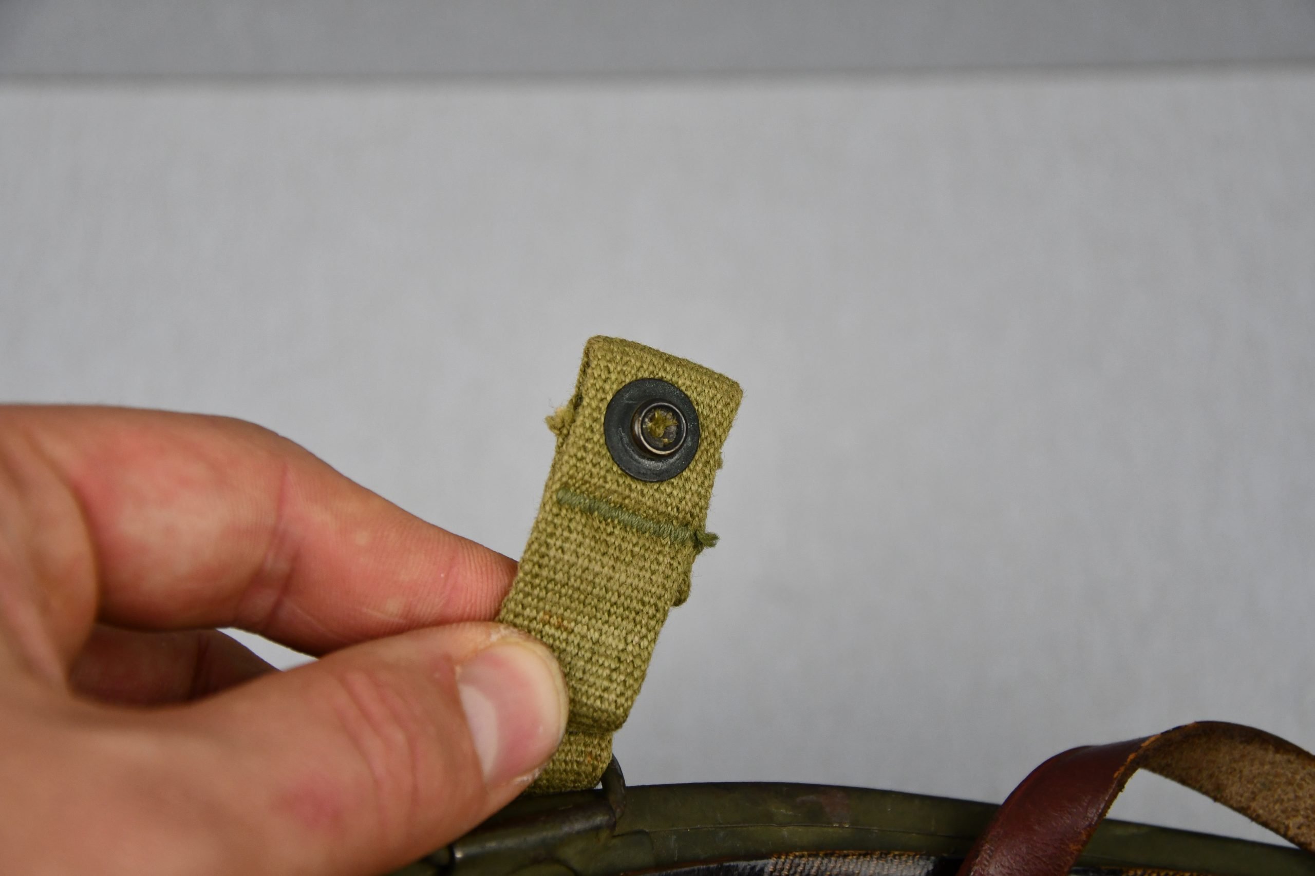 US WW2 M1-C paratrooper helmet with Westinghouse liner — image 23