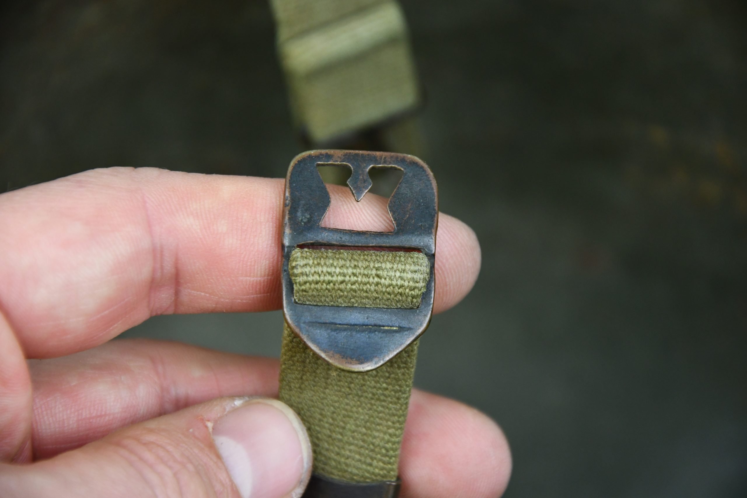 US WW2 M1 fixed bale steel helmet with liner by CAPAC for Lieutenant — image 21