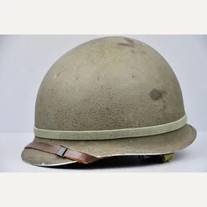 US WW2 M1 fixed bale steel helmet with liner by …