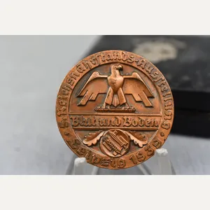 Blut Und Boden (Blood And Soil) table medal in bronze …