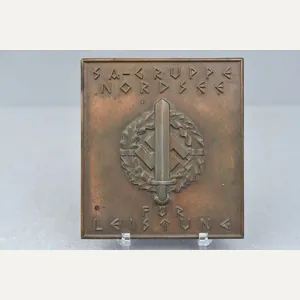 SA Sturmabteiling 'Gruppe Nordsee' bronze table medal for 'Grenade Throwing' …