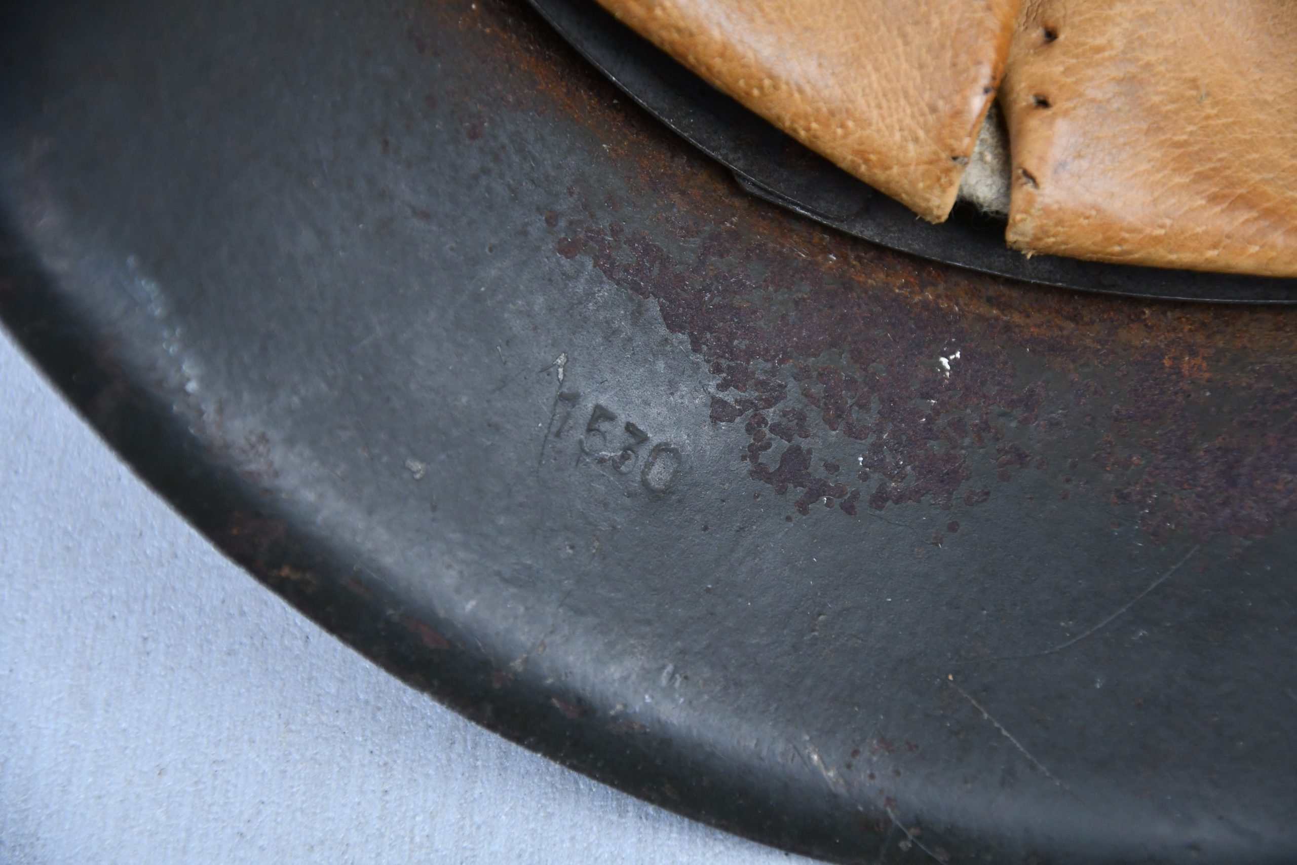 M42 army (Heer) ex-single decal steel helmet ET62 — image 14