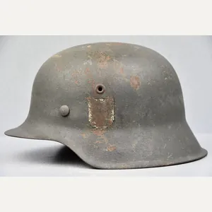 M42 army (Heer) ex-single decal steel helmet ET62