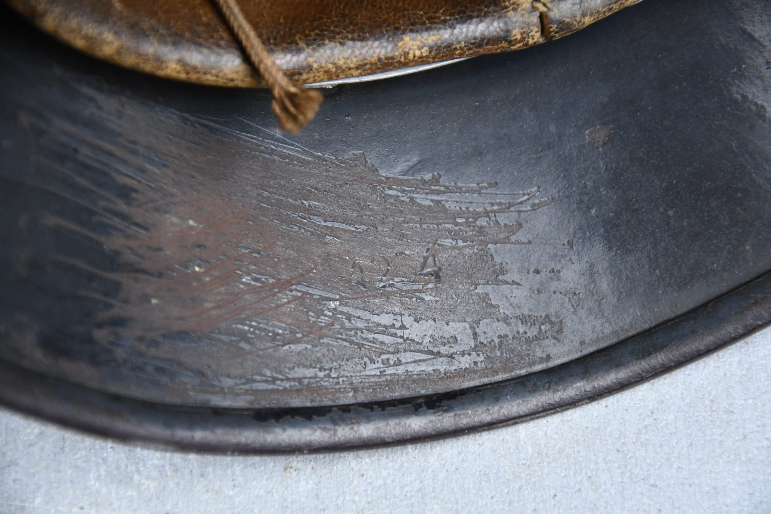 M35 Luftwaffe double decal 'rautarn' camouflage helmet SE62 — image 12