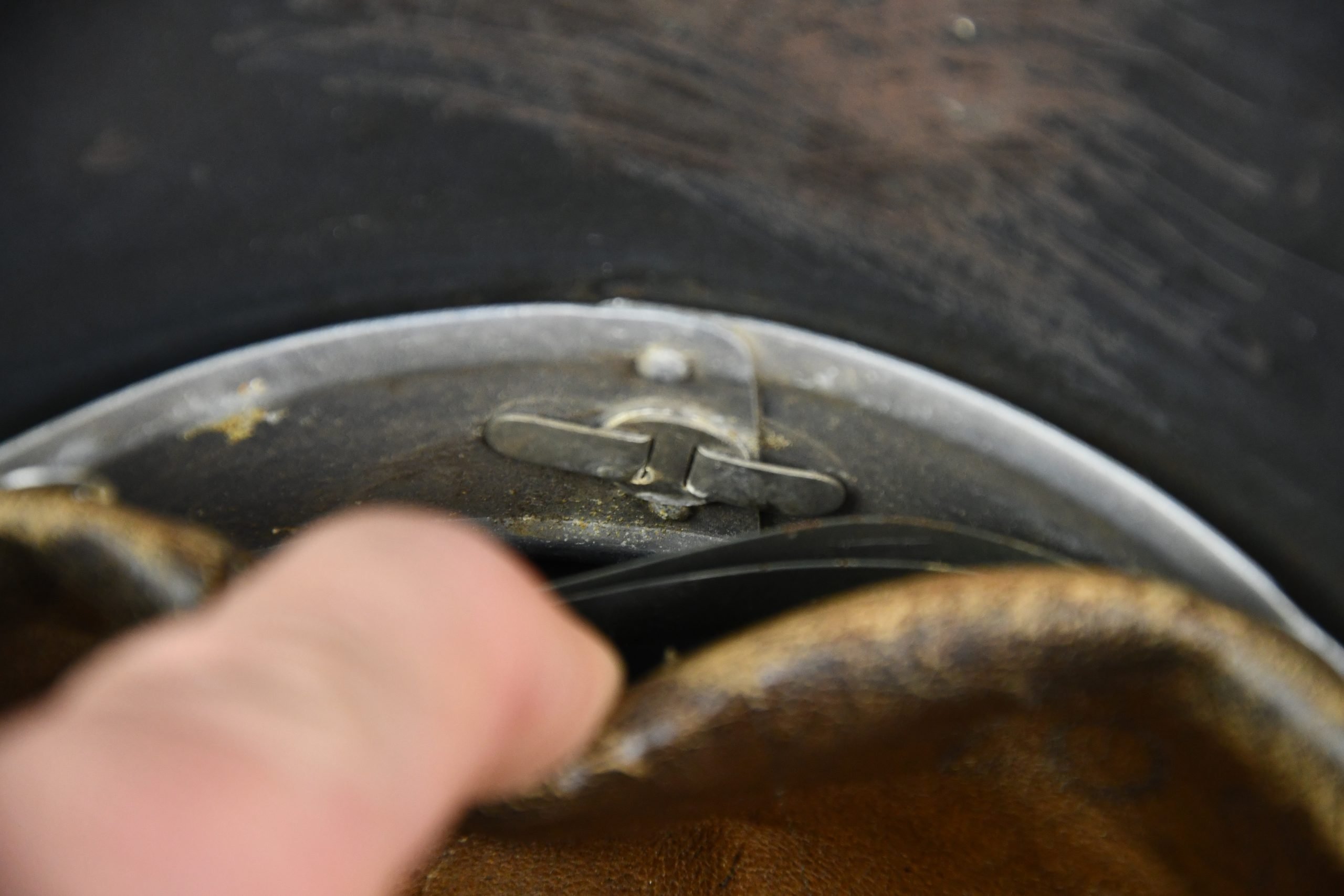 M35 Luftwaffe double decal 'rautarn' camouflage helmet SE62 — image 18