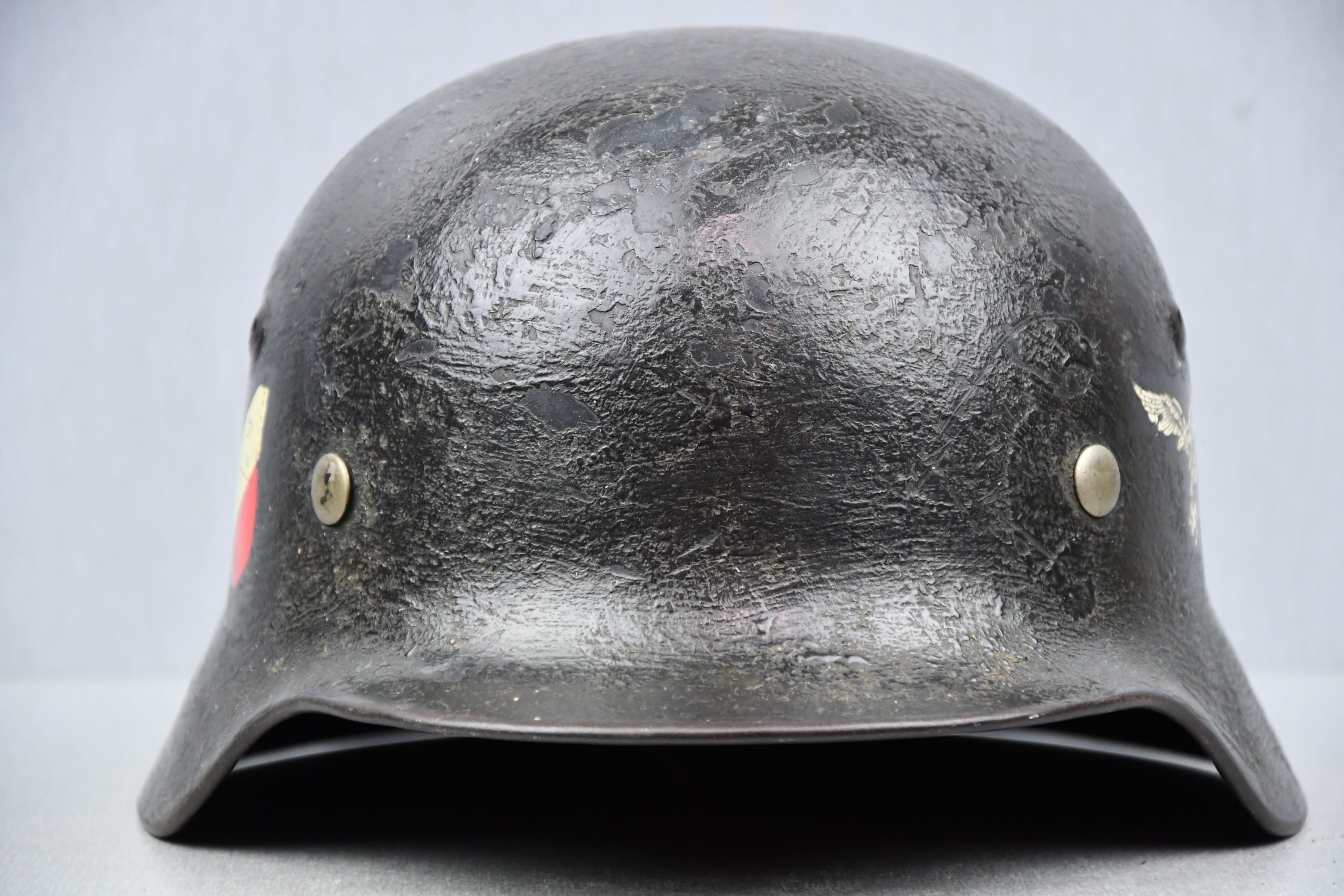 M35 Luftwaffe double decal 'rautarn' camouflage helmet SE62 — image 3