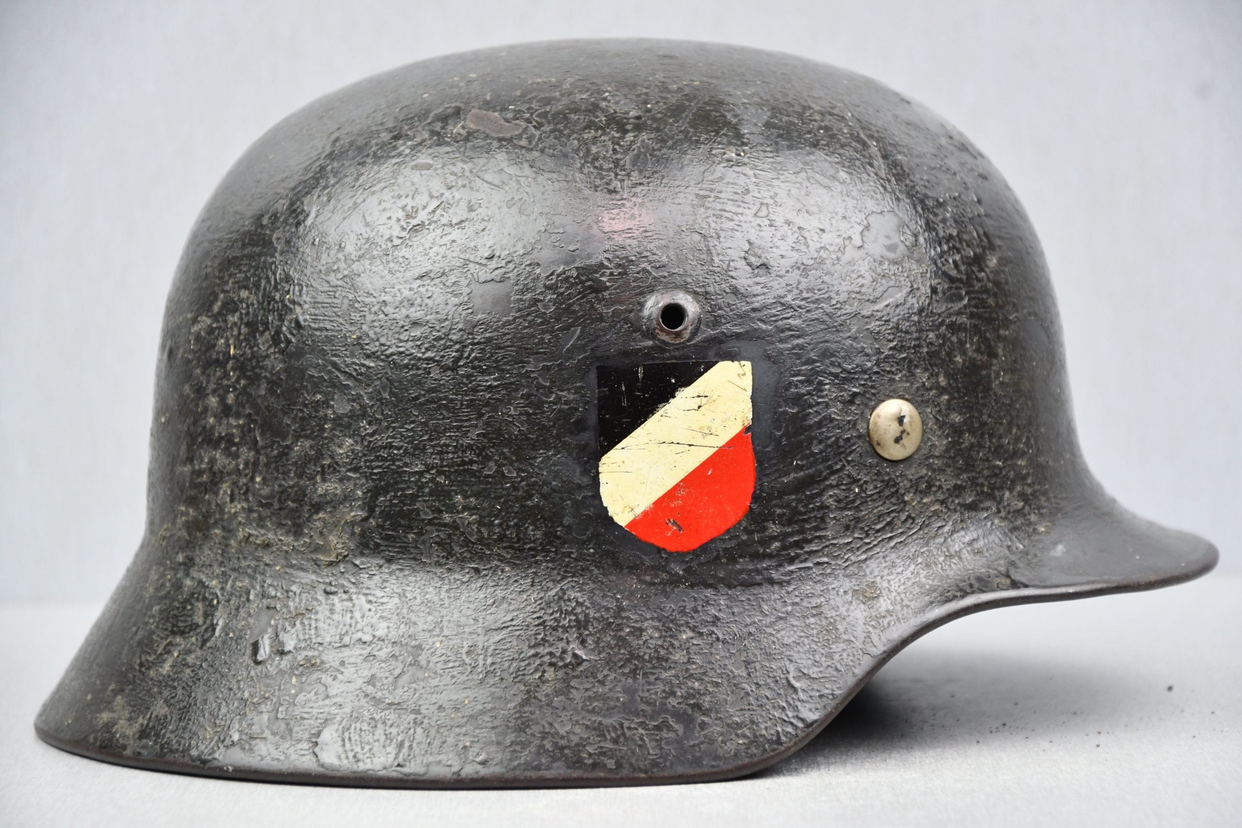 M35 Luftwaffe double decal 'rautarn' camouflage helmet SE62 — image 4