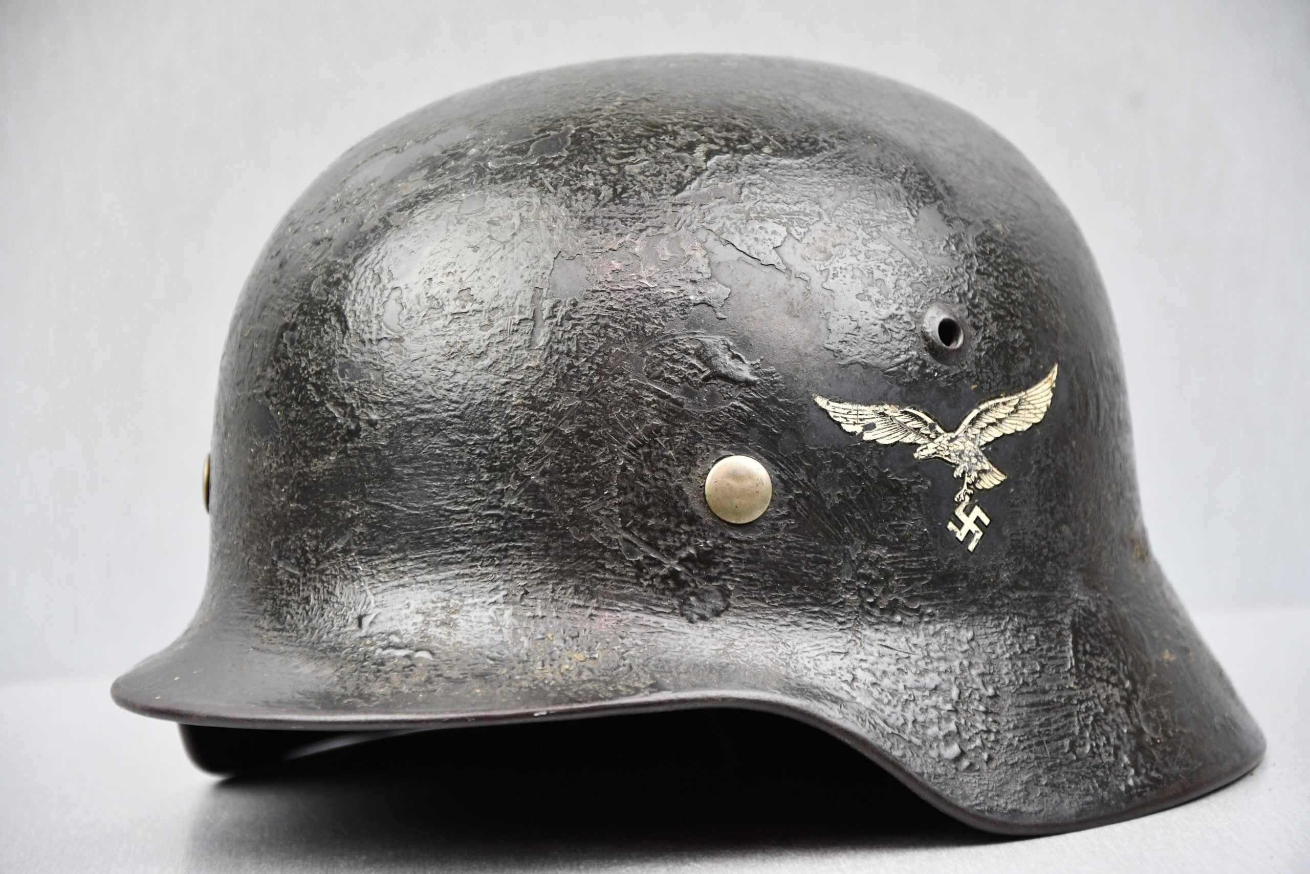 M35 Luftwaffe double decal 'rautarn' camouflage helmet SE62 — image 7