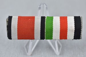 Two piece ribbon bar Iron Cross and Afrika campaign medal