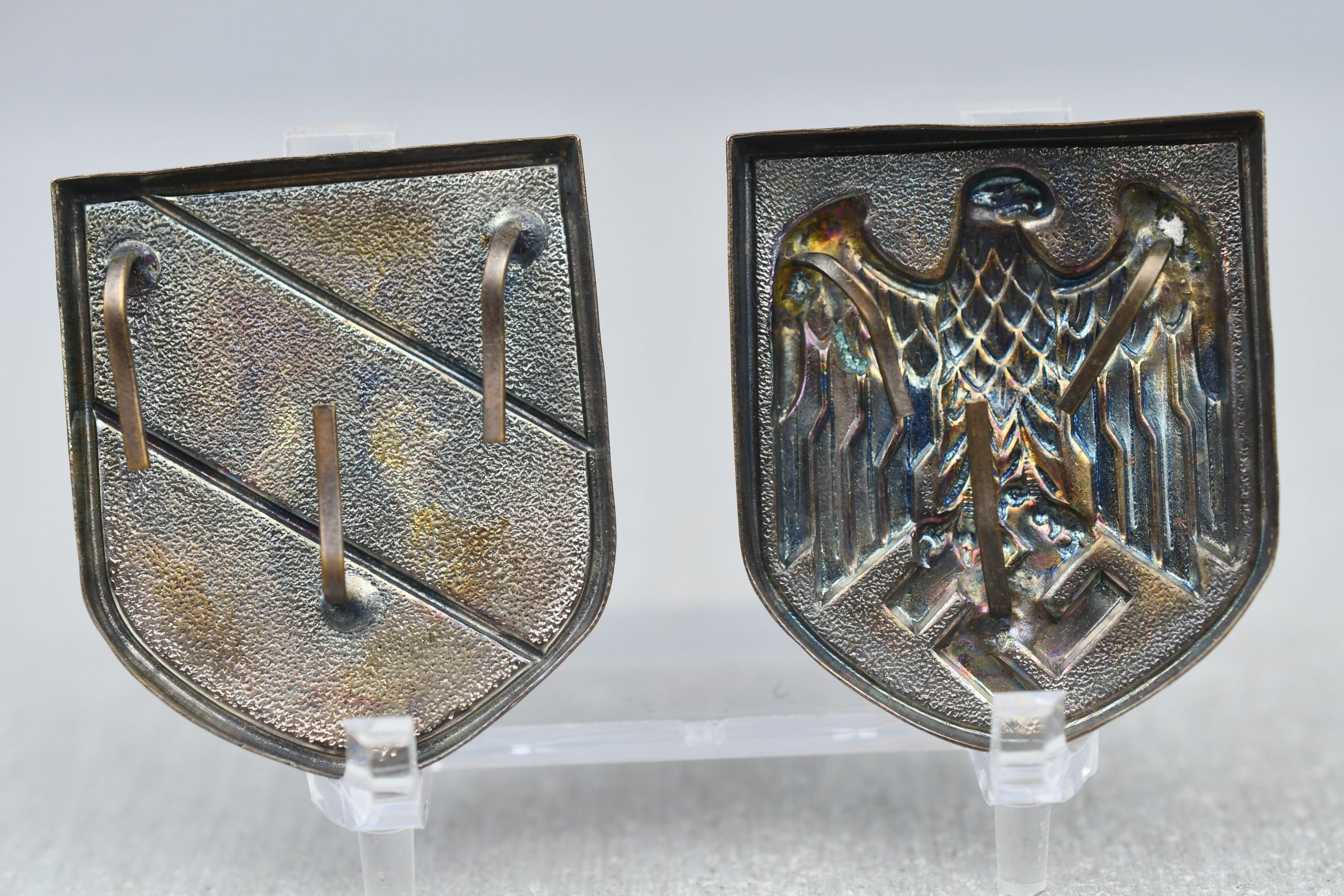 RARE first pattern army (Heer) tropical pith helmet shields in Cupal — image 2