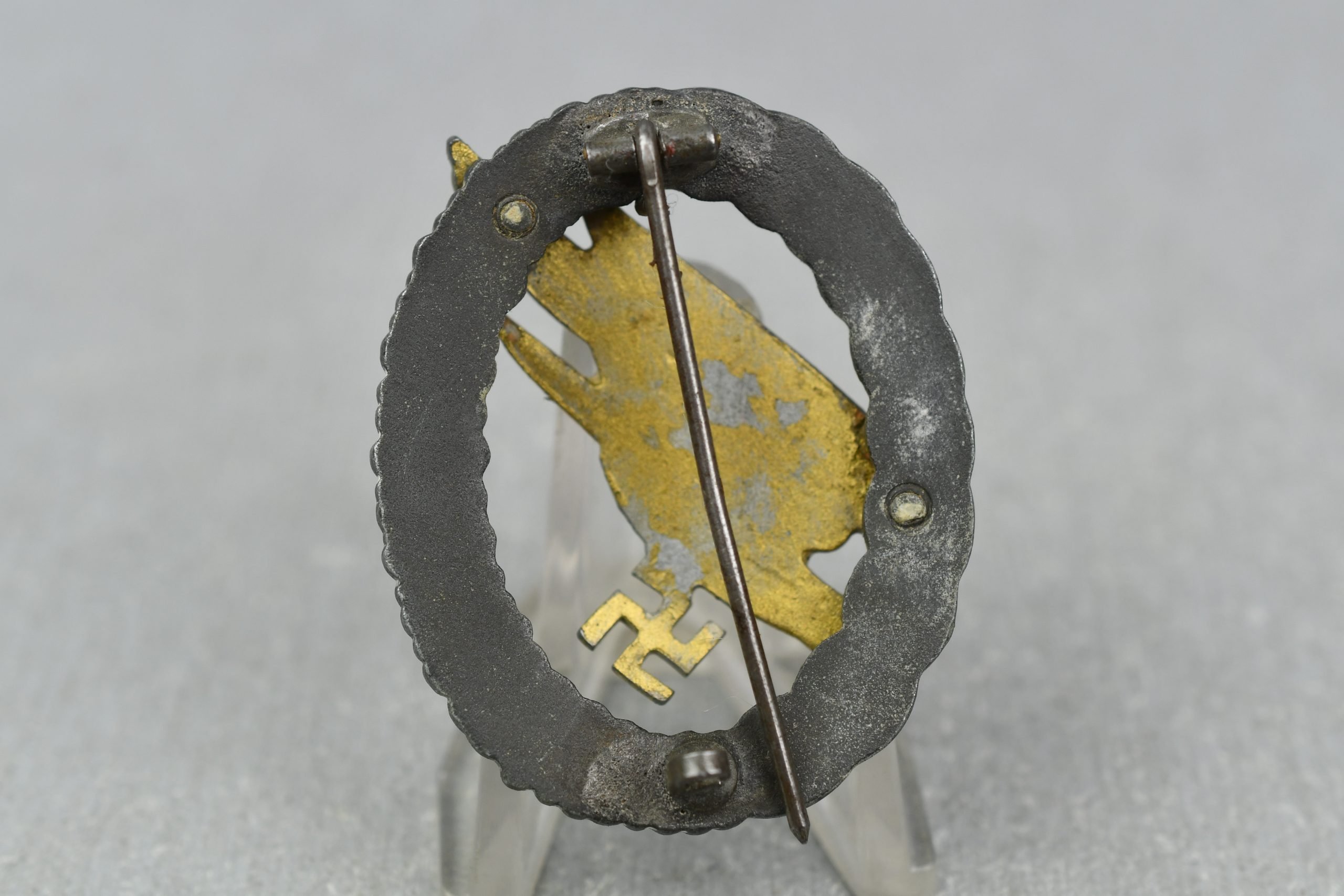 Luftwaffe paratrooper badge 'Fallschirm Schützenabzeichen' by Friedrich Linden FLL — image 3